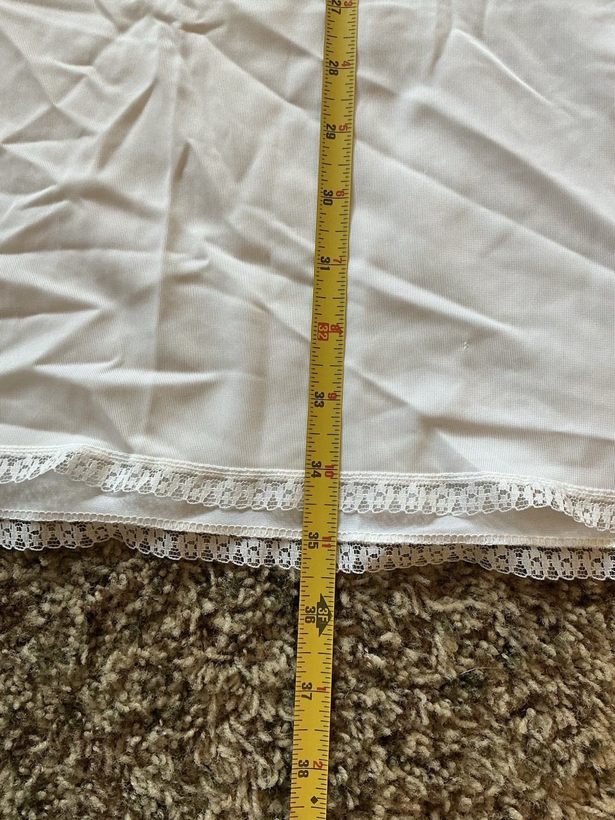 Vintage Stoneswear Full Length Half Slip Size Small White
