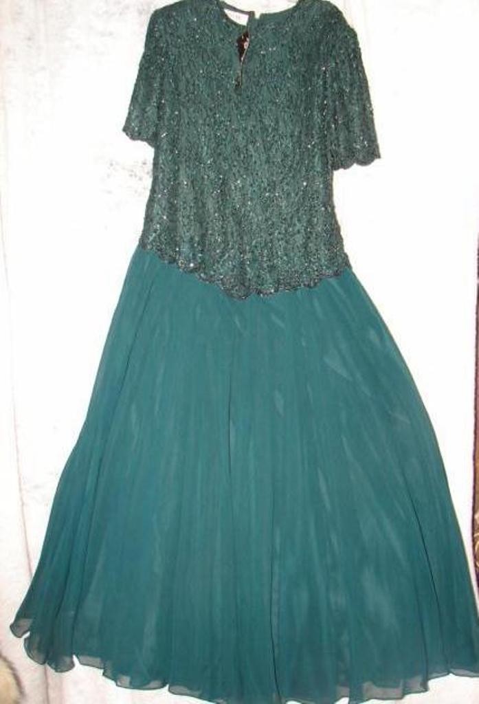Vintage Handmade Brilliante by J A Green Sequence Top Dress Size Large