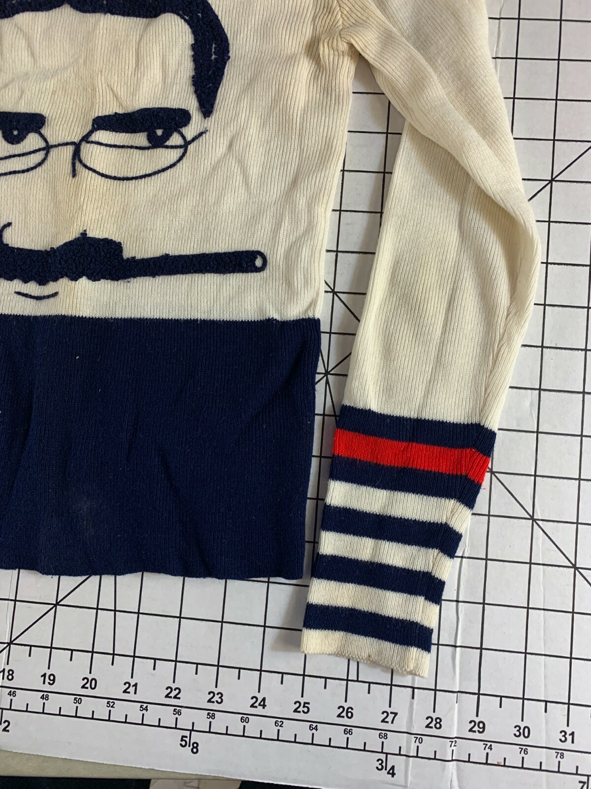 Rare Vintage Groucho Marx Womens 50s 60s Hippy Mod Atomic Retro Shirt Top Tee