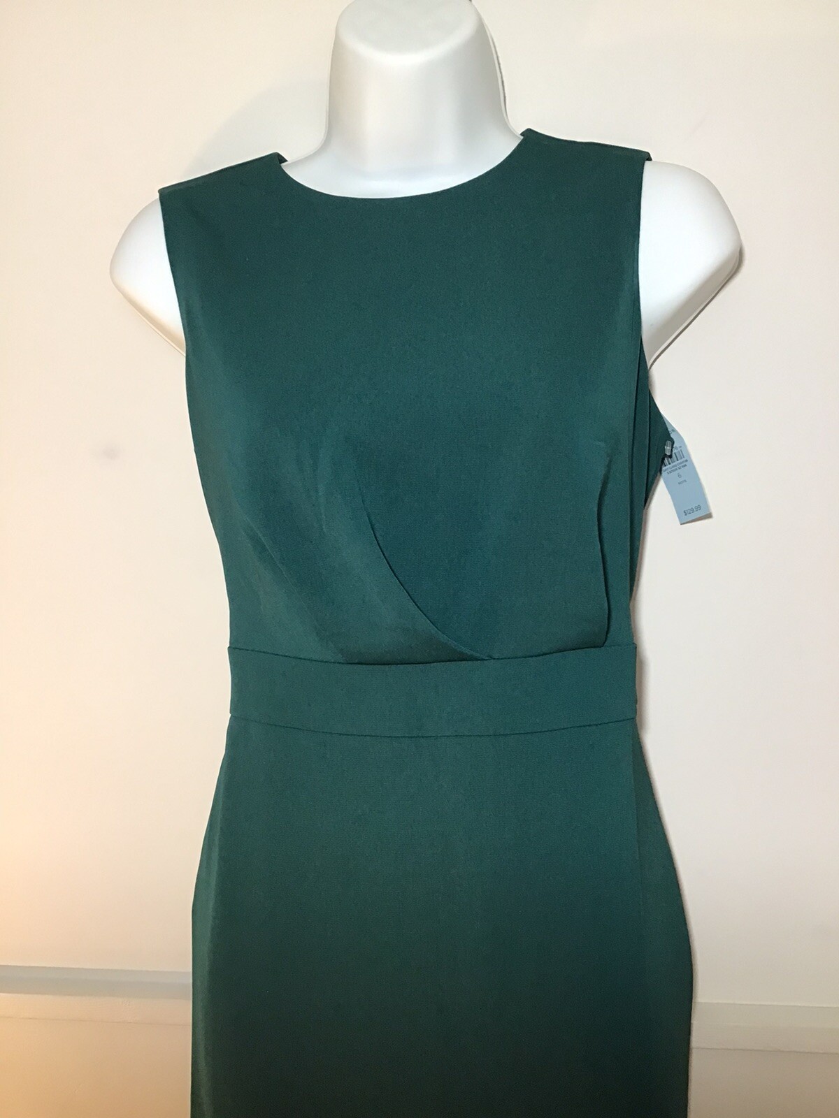 Vintage NWT Ann Taylor Emerald Green Shift Dress Originally 129