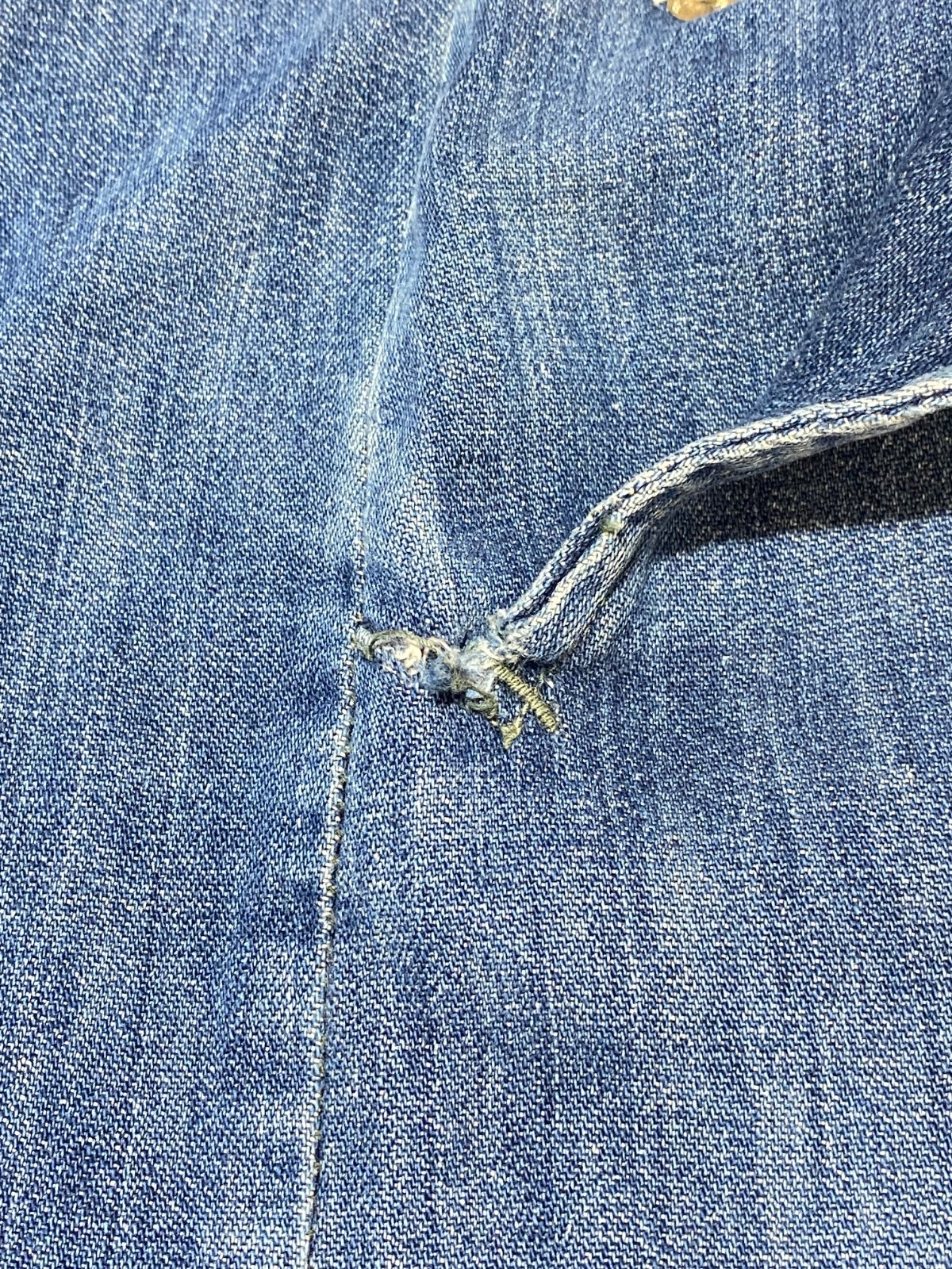 Vintage 1950s Ranch Maid Western Wear Denver Side Zip Denim Jeans
