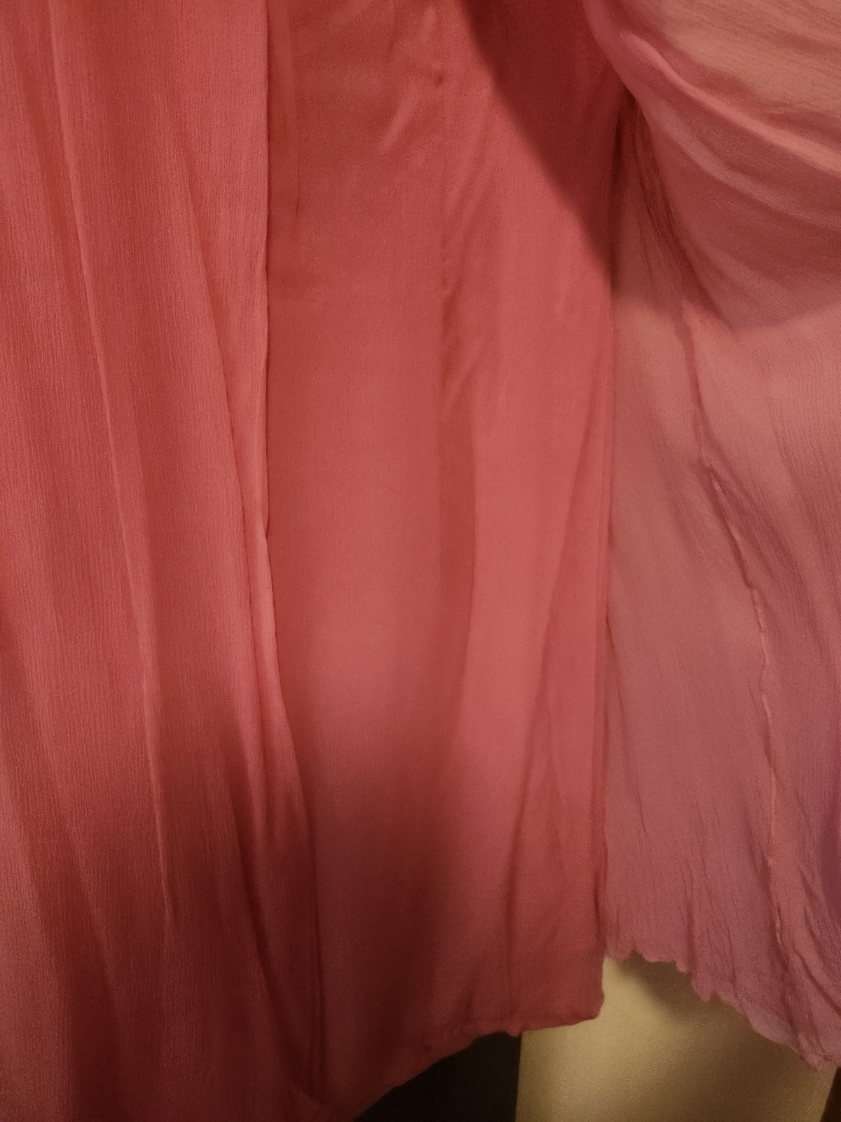 Vintage 1960s pink Cocktail Dress Beaded Layered S