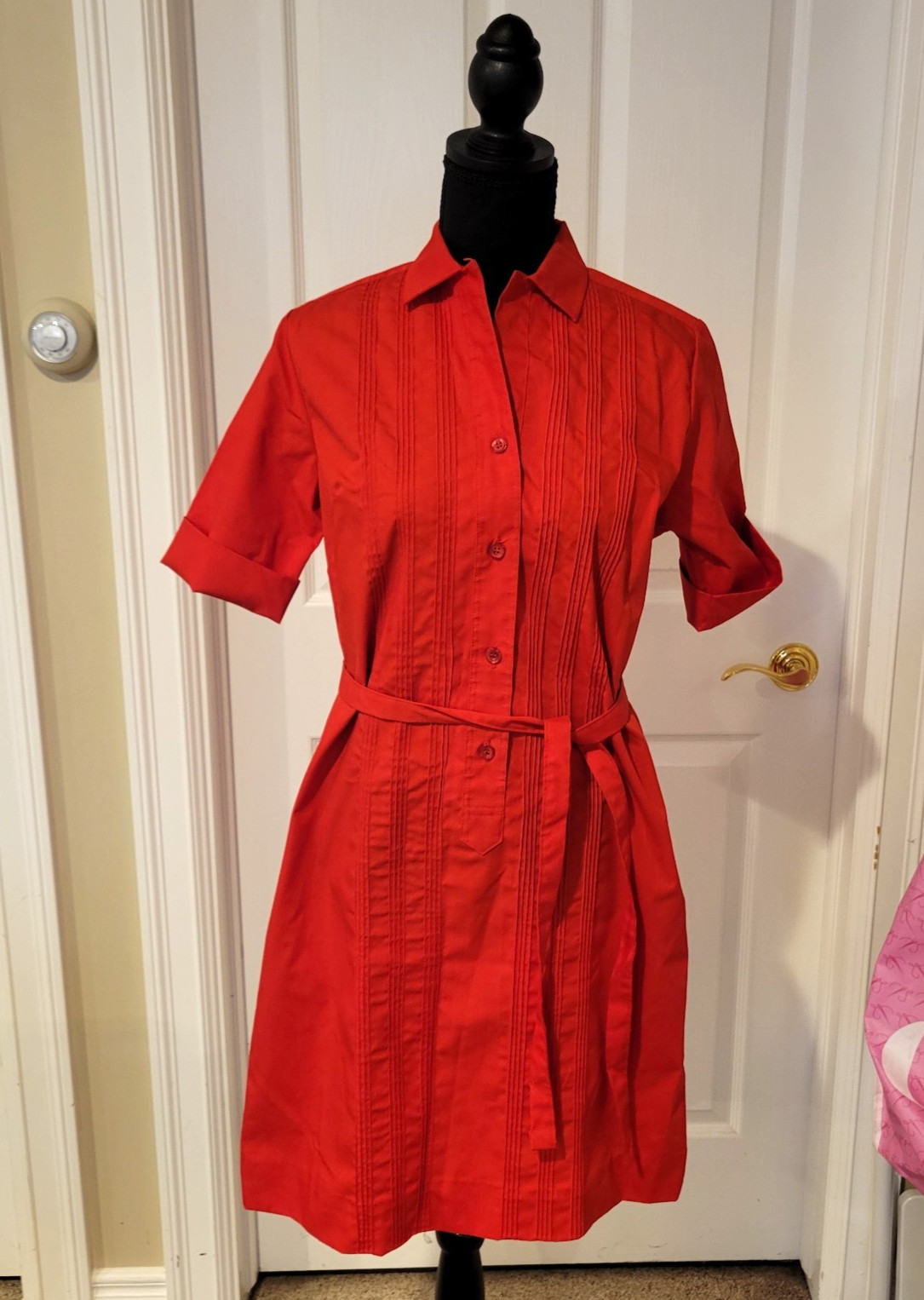 Vintage 1950’s Lady Van Heusen Vanopress Shirt Dress/ House Dress Size 12