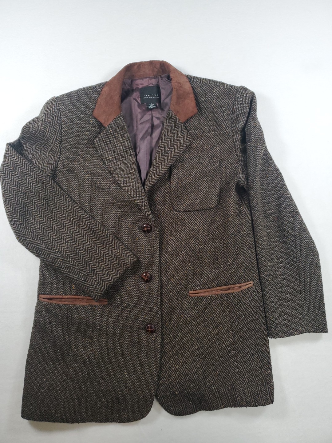 Vintage Limited London Paris New York Wool Polyestee Blazer Jacket Women’s Sz M