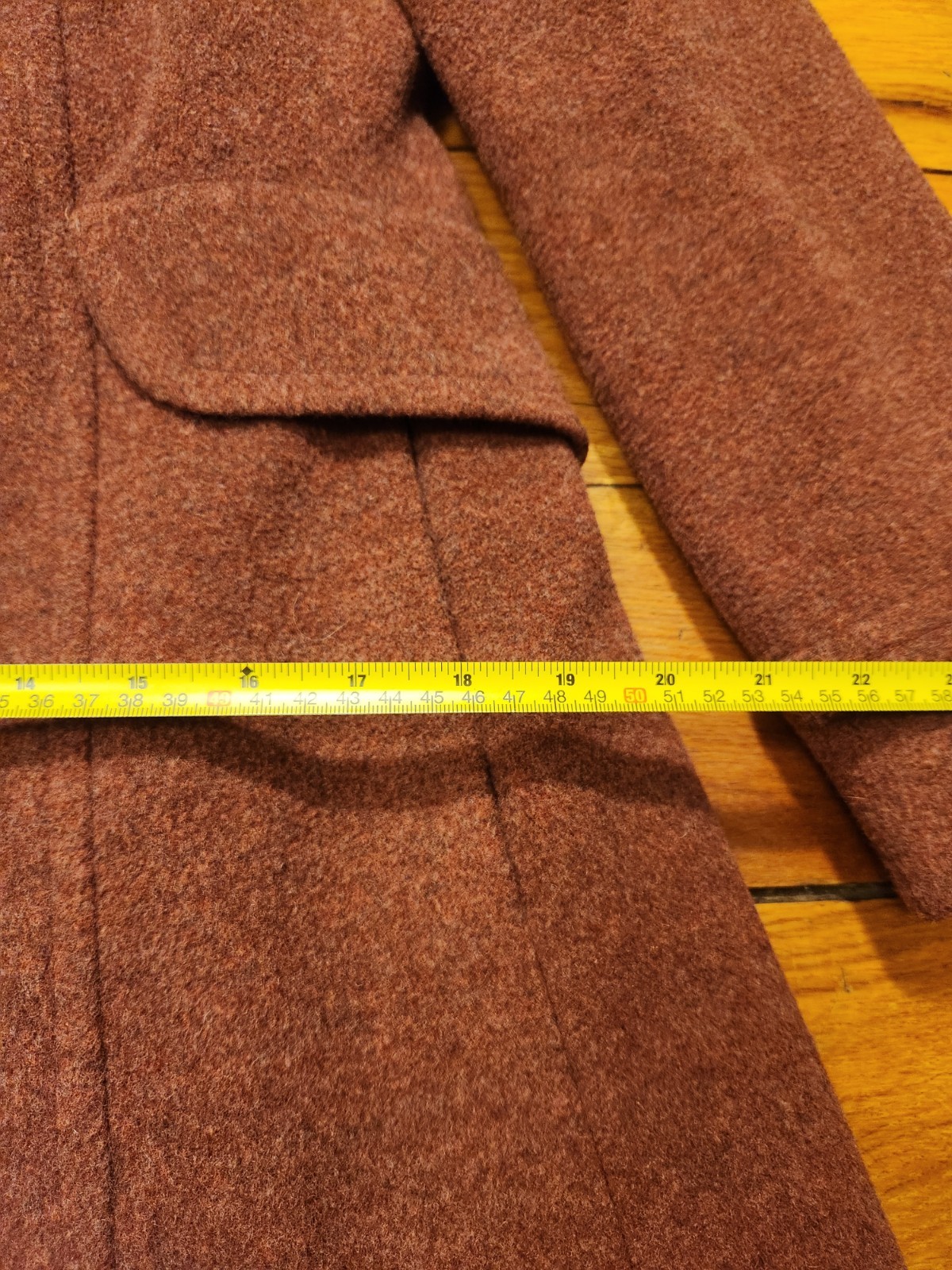 Vintage ILGWU Bromleigh cranberry wool coat Unique Buttons