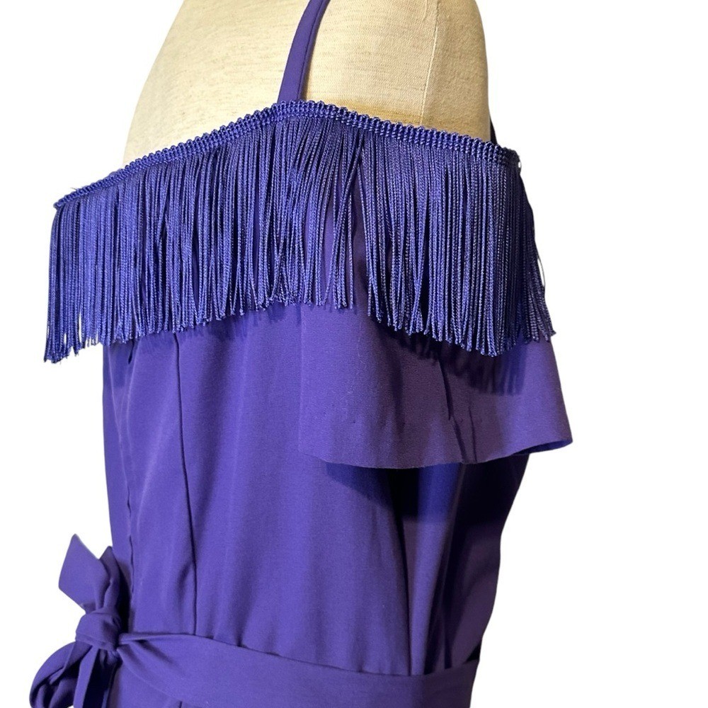 Western Collection USA Vintage Rodeo Cowgirl Musical Theatre Maxi Dress Fringe M