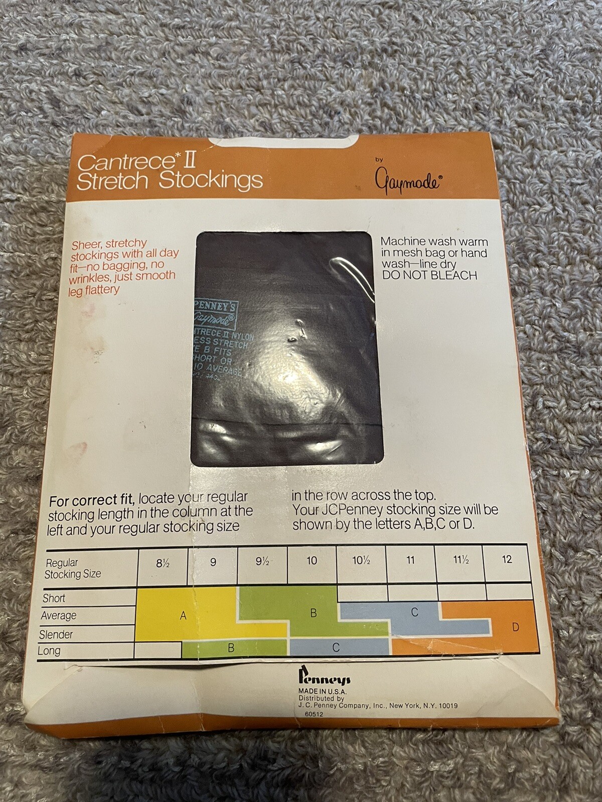 3 Pair JCPenney Grey Mist garter Stockings Size B Mesh