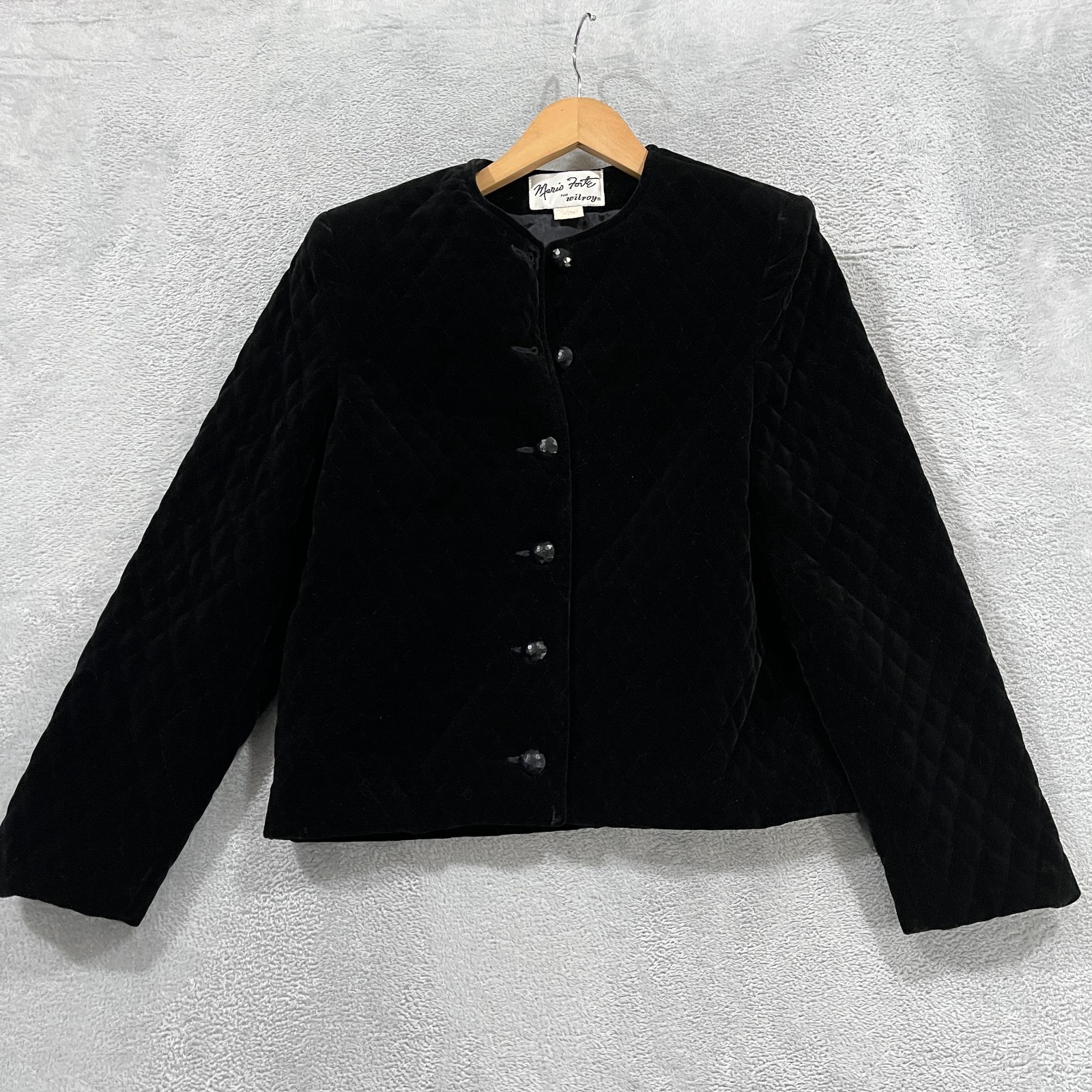 Mario Forte Wilroy Jacket Womens 10 Velvet Vintage Victorian USA Made Grunge 90s