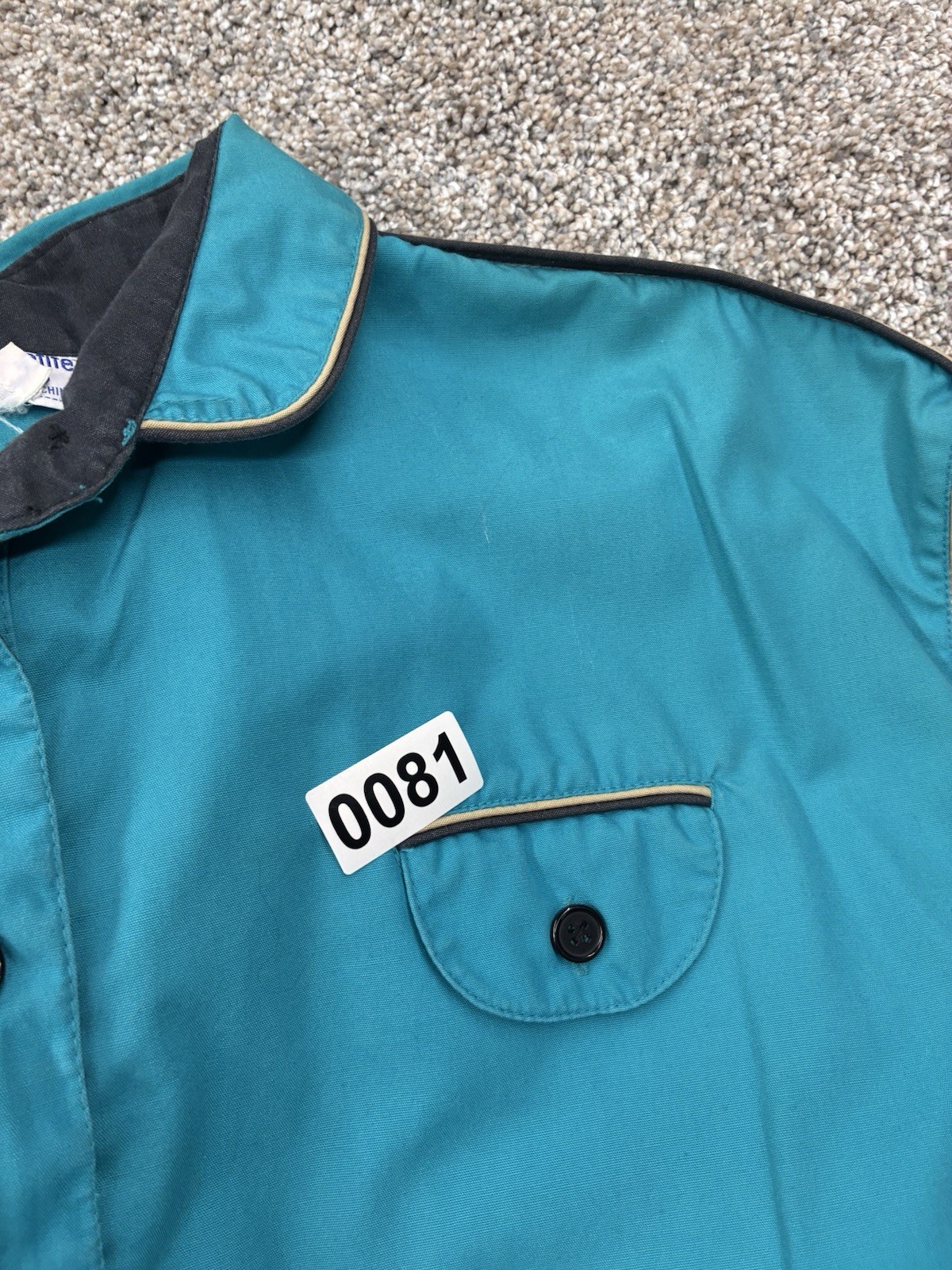 MISS JONI CALIFORNIA -Vtg 70s Teal Belted Sleeveless Button Up Dress Sz 16 #0081