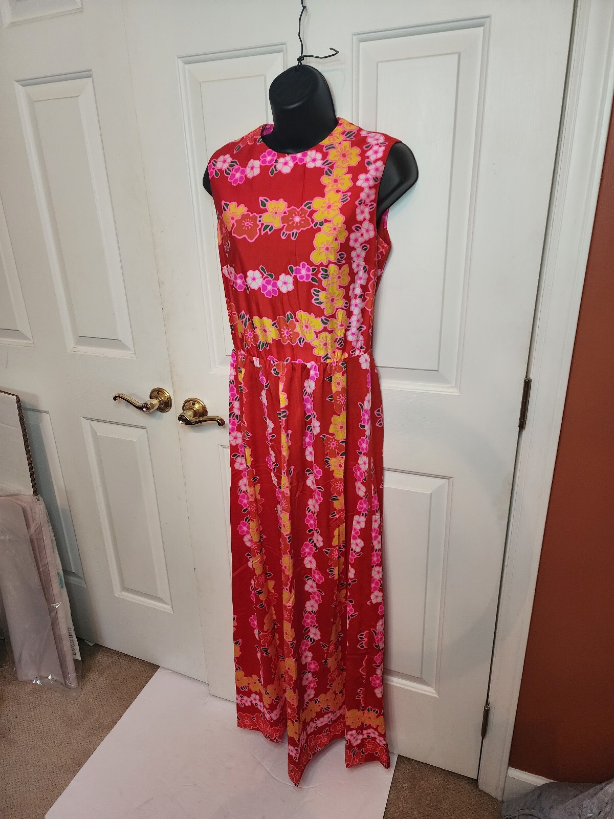 Tanner Of North Carolina Vintage Red Hawaiian Dress Women’s Size 8