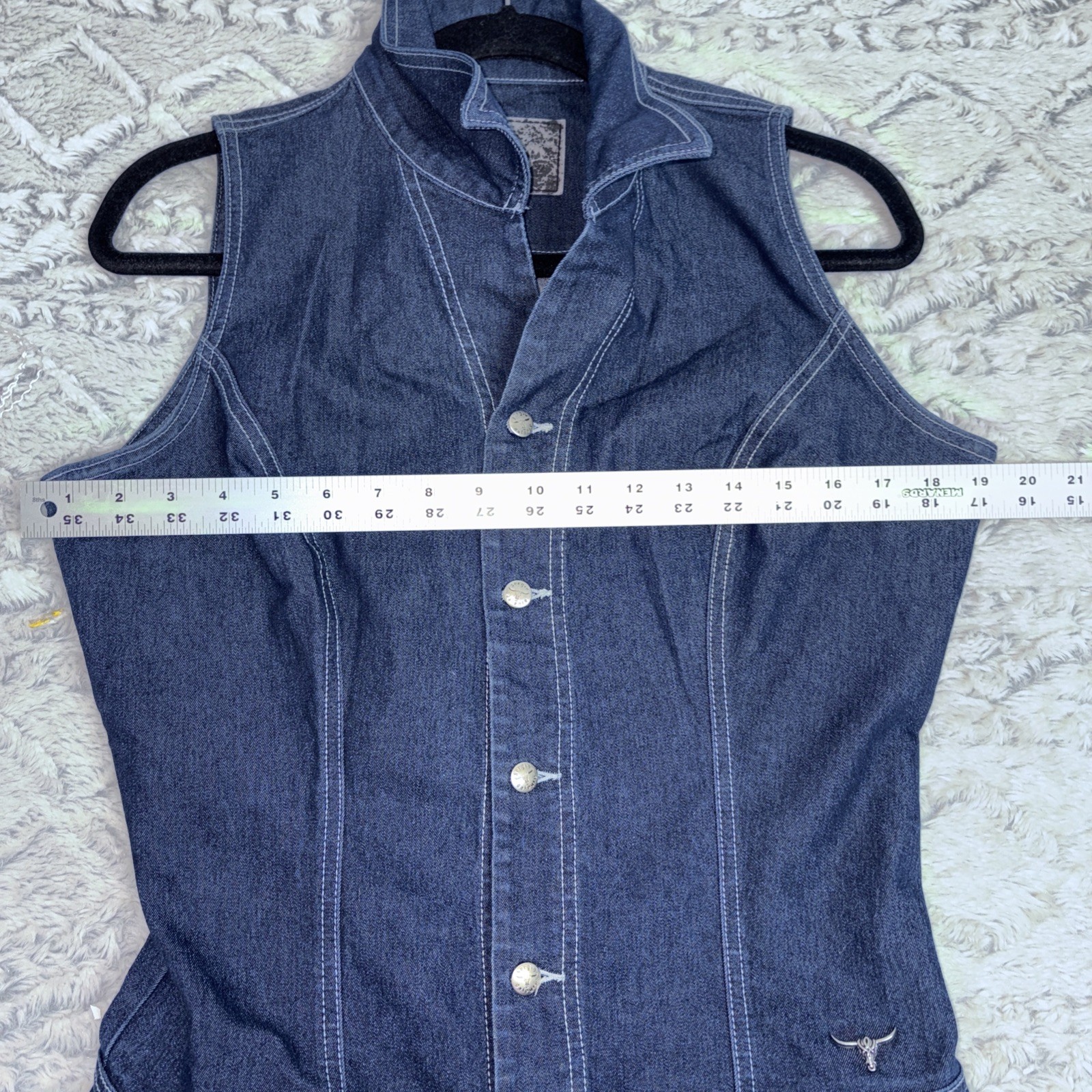 Vintage Sergio Valente Denim Cropped Jumpsuit Size 32 (12-14)