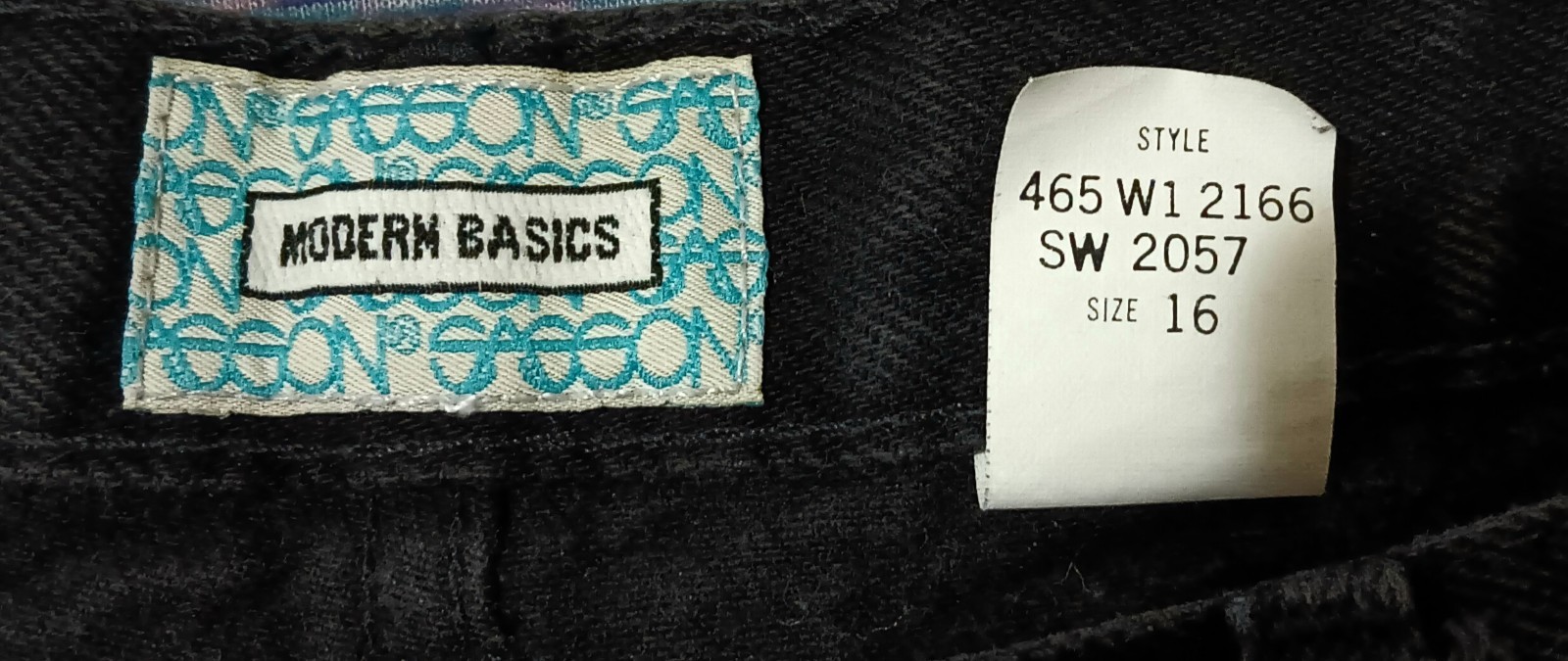 1980s Sasson Modern Basics Black High Waist Mom Jeans Sz 16 VTG EUC