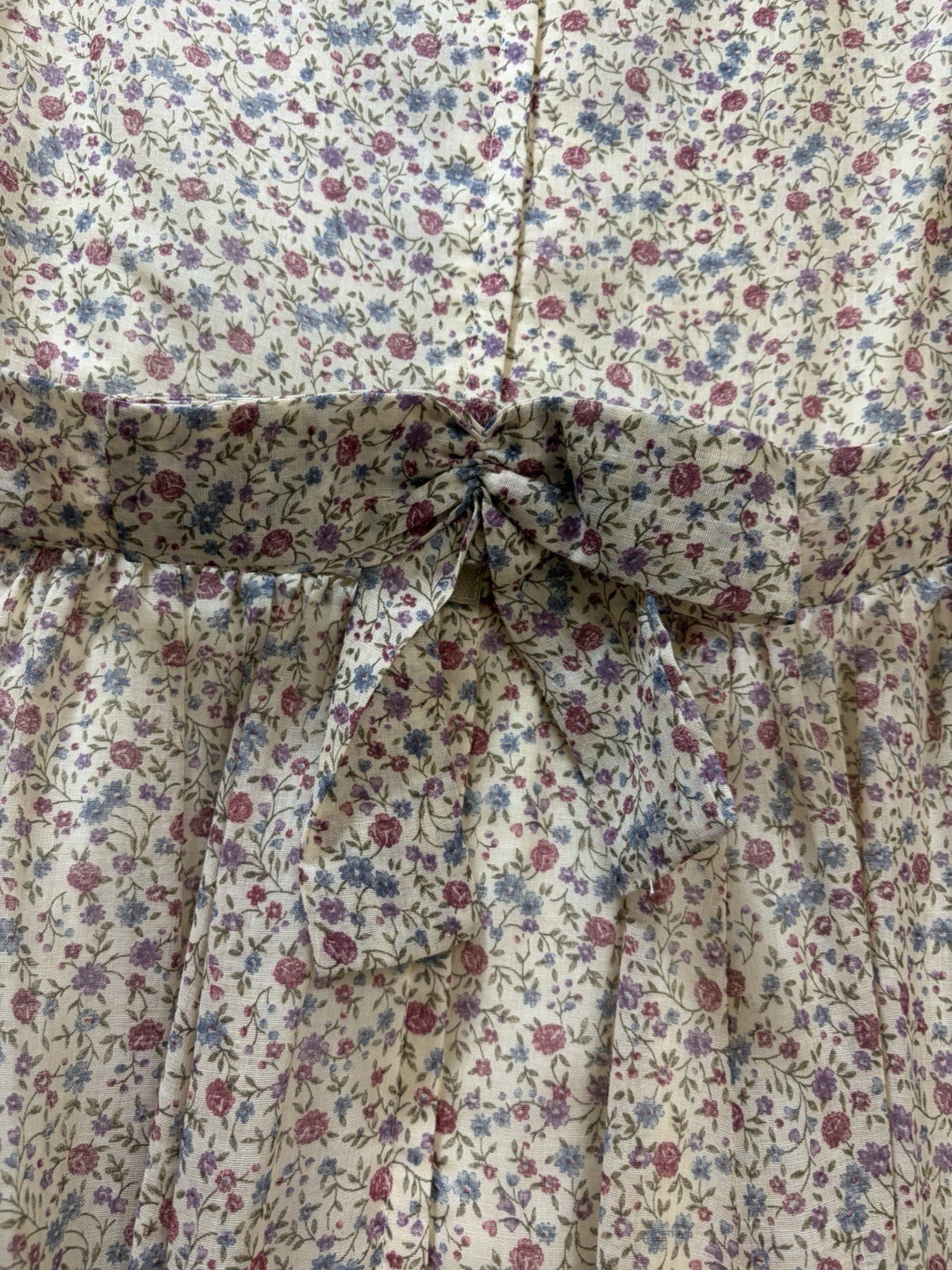 Gunne Sax Dress Floral Lace Long Prairie Boho Cottage Core