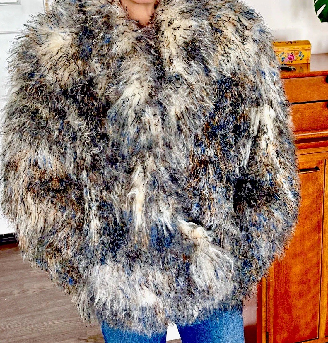 Vintage Revillon Saks Fifth Avenue Tibetan Lamb coat.