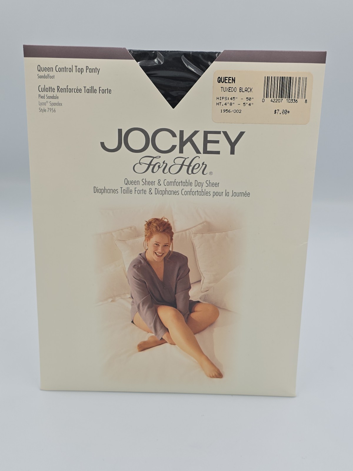 Jockey For Her Pantyhose Sheer Control Top Queen Tuxedo Black