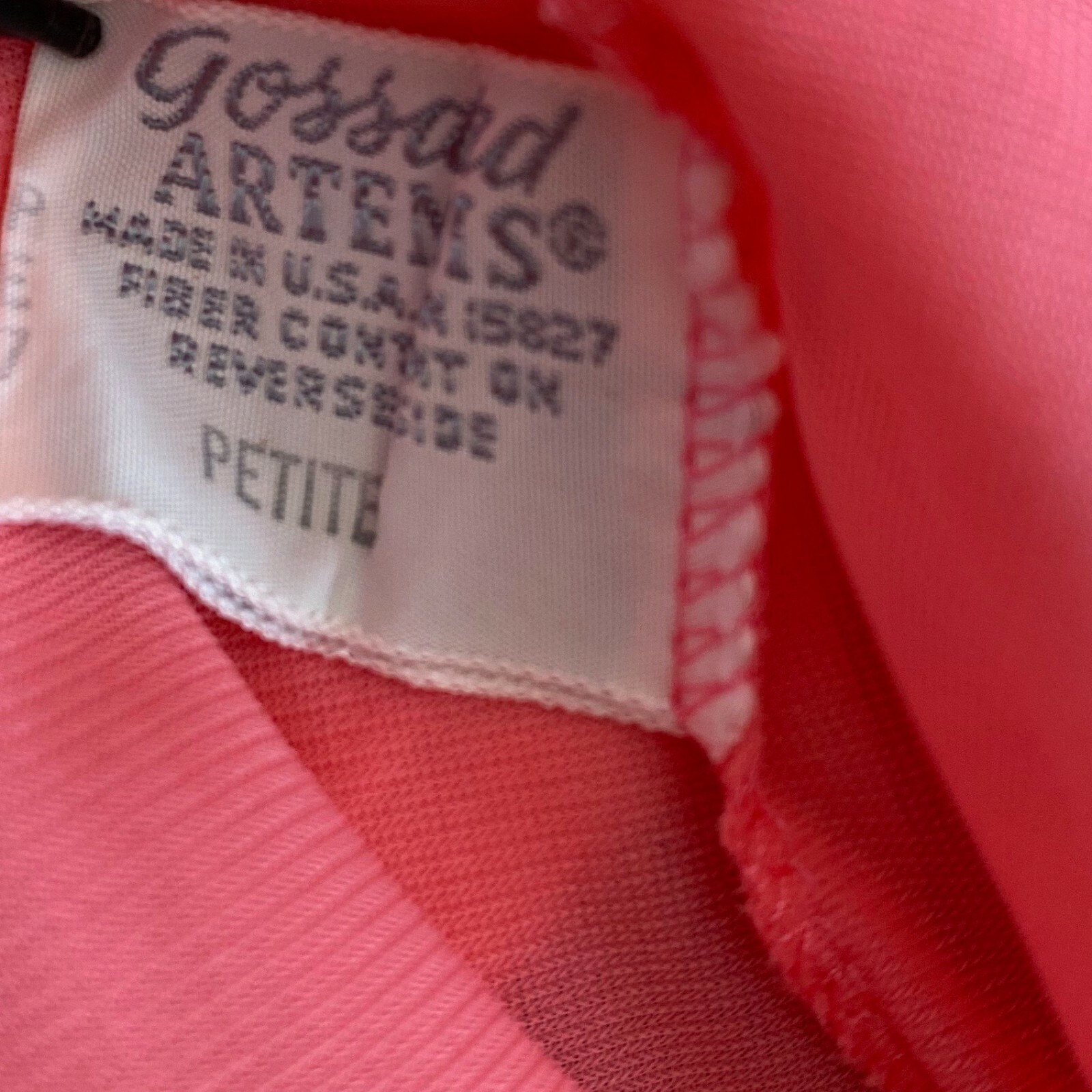 Vintage Nightgown Lingerie Chiffon Satin Nylon Gossard Artemis Petite S M