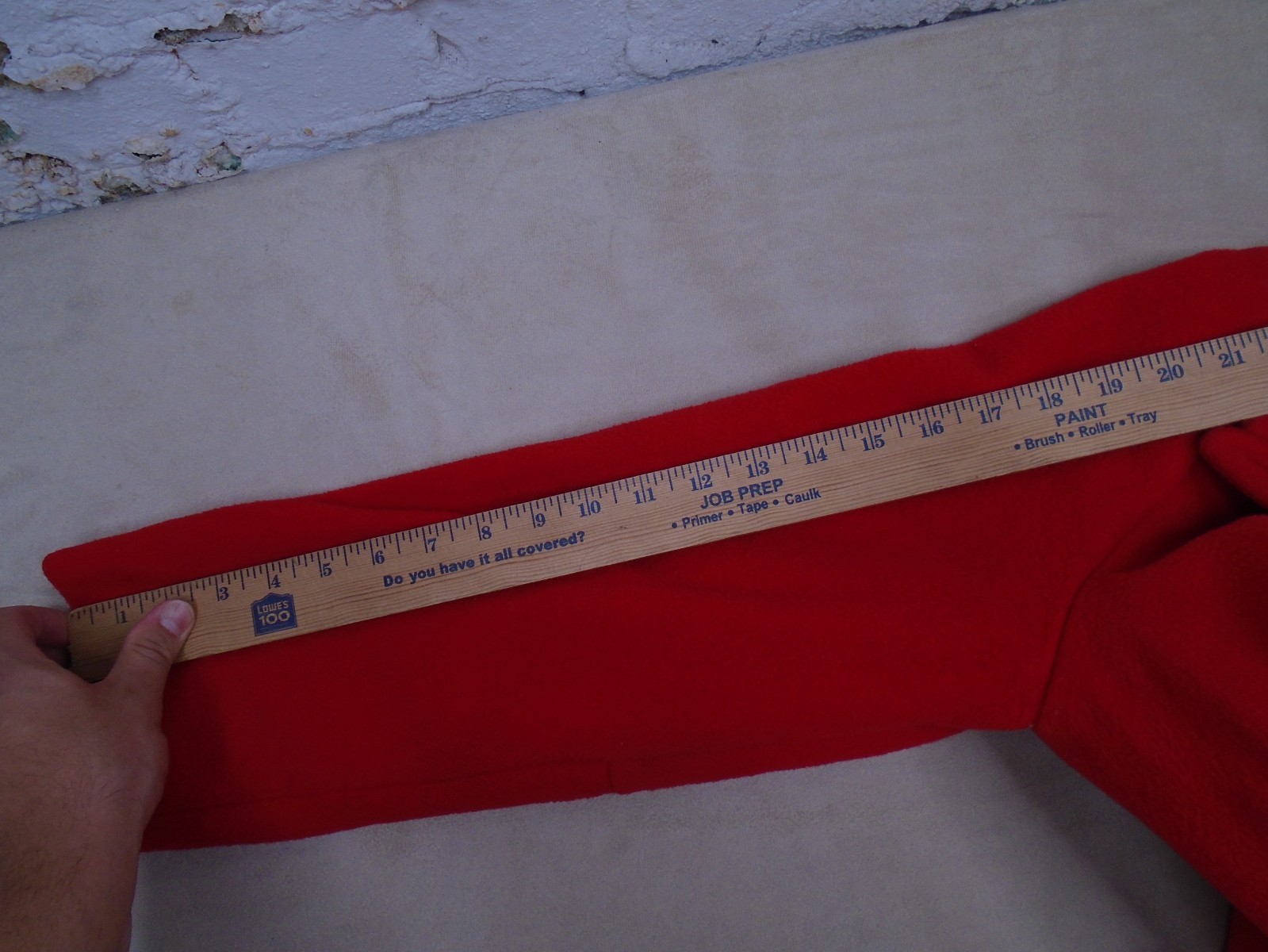 Vintage 80s Betty Rose Red Wool Peacoat Size Small Golden Buttons Double
