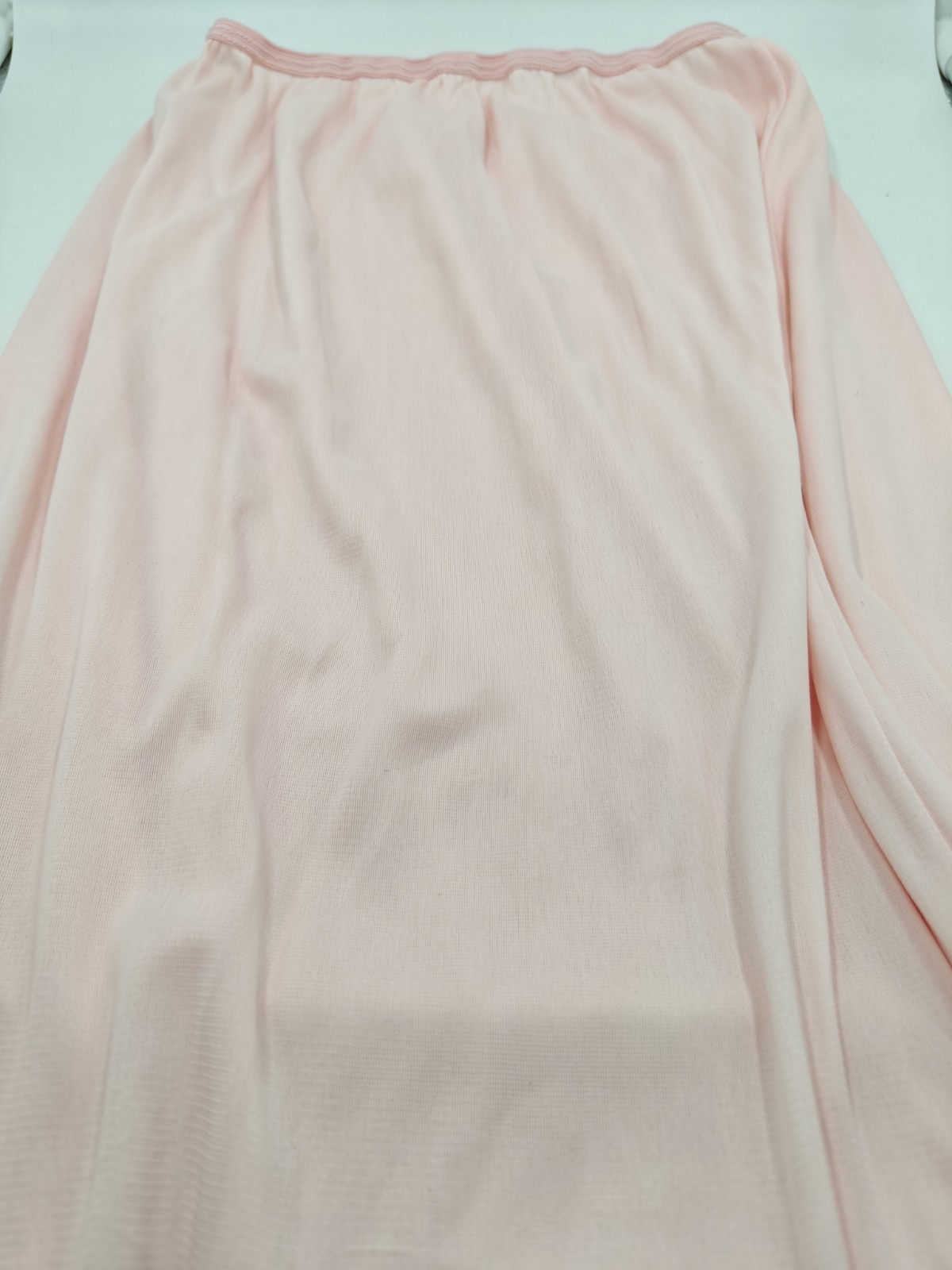 Vintage Pink Half Slip Skirt The Lace Inset & Pleated With Lace Hem Medium