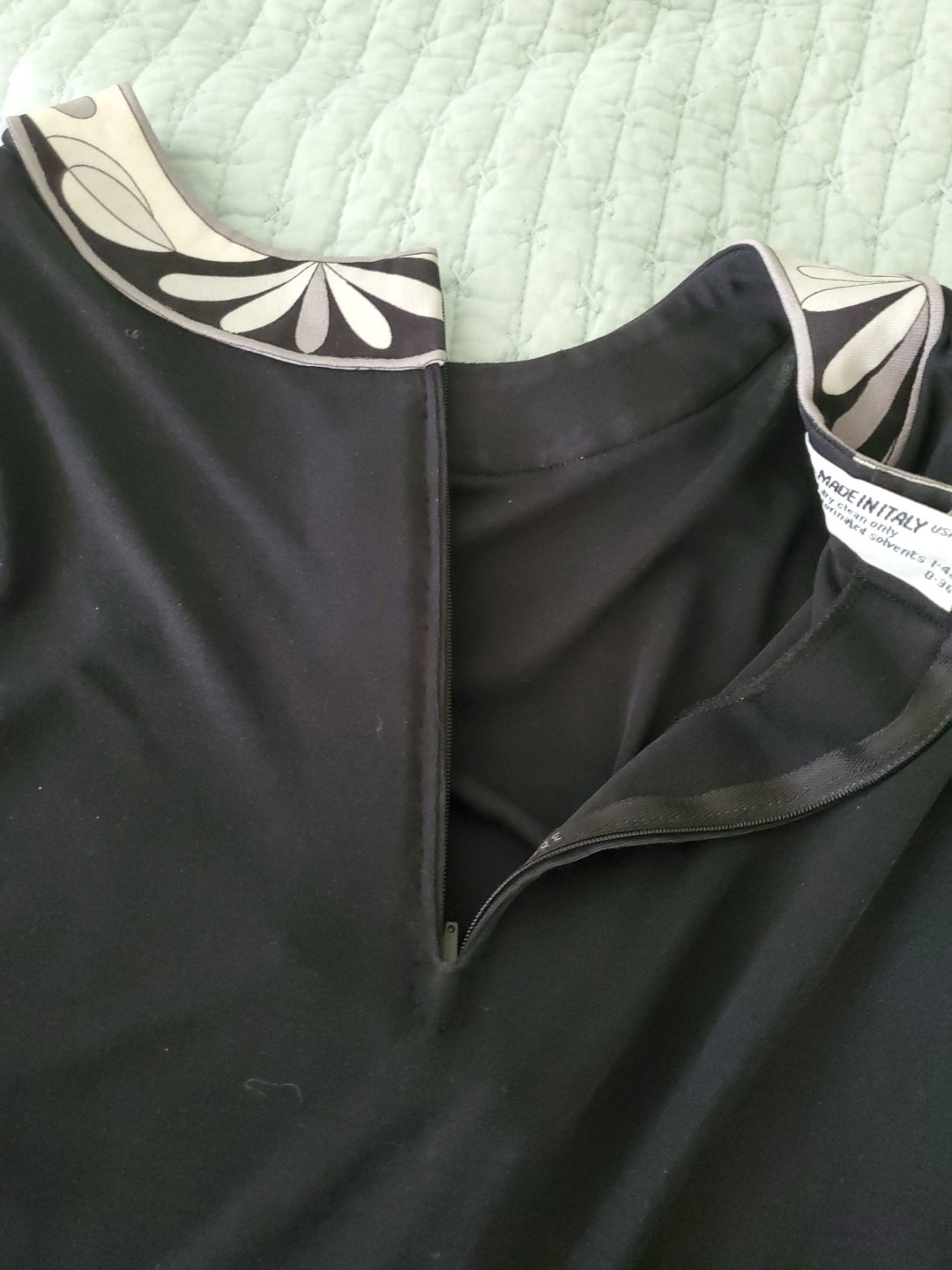 VINTAGE AVERARDO BESSI BLACK SILK TOP BLOUSE SZ 8 ITALY SILK LONG SLEEVE EUC