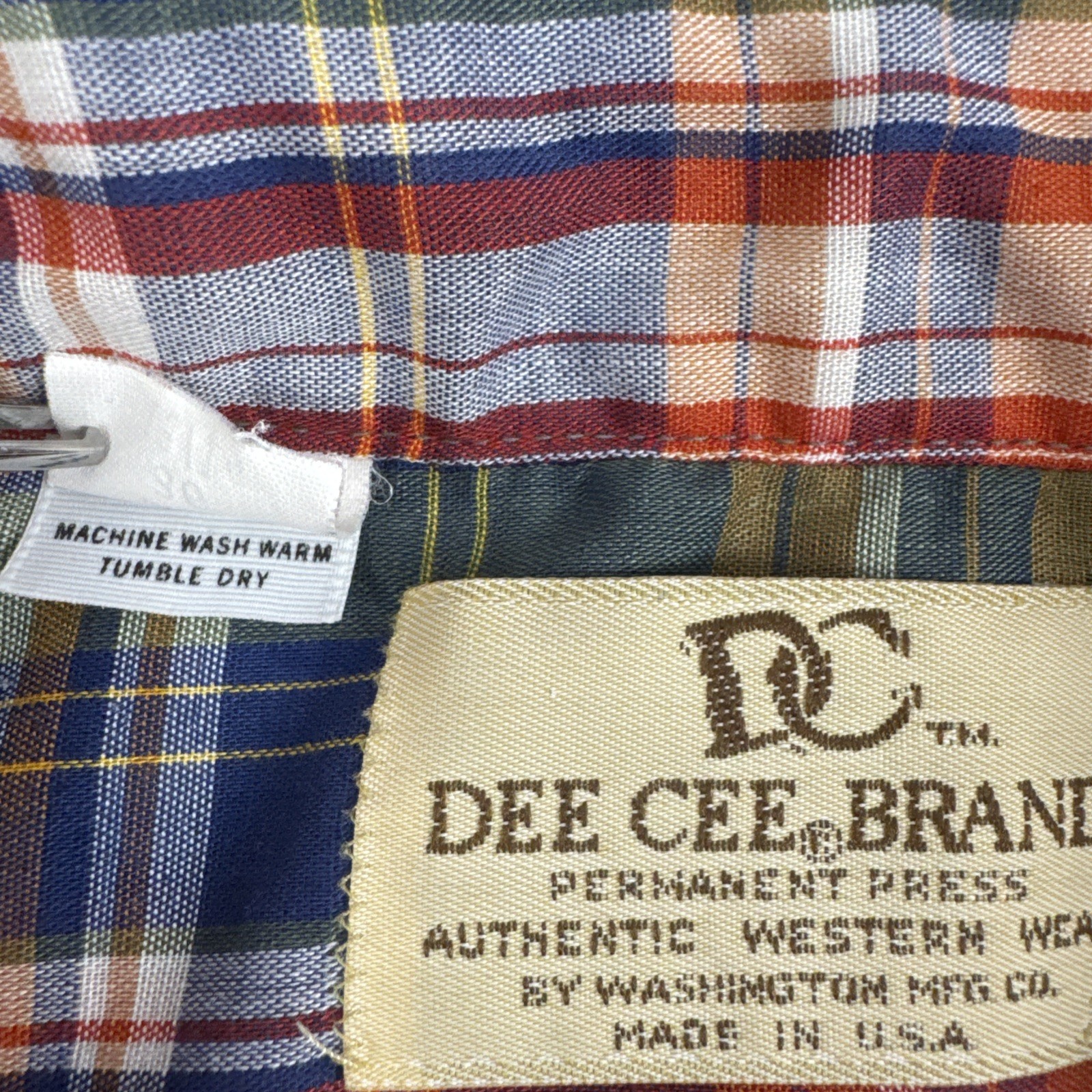 VTG 70s Dee Cee Western Shirt Women’s 36 14 Pearl Snap Sawtooth Rockabilly