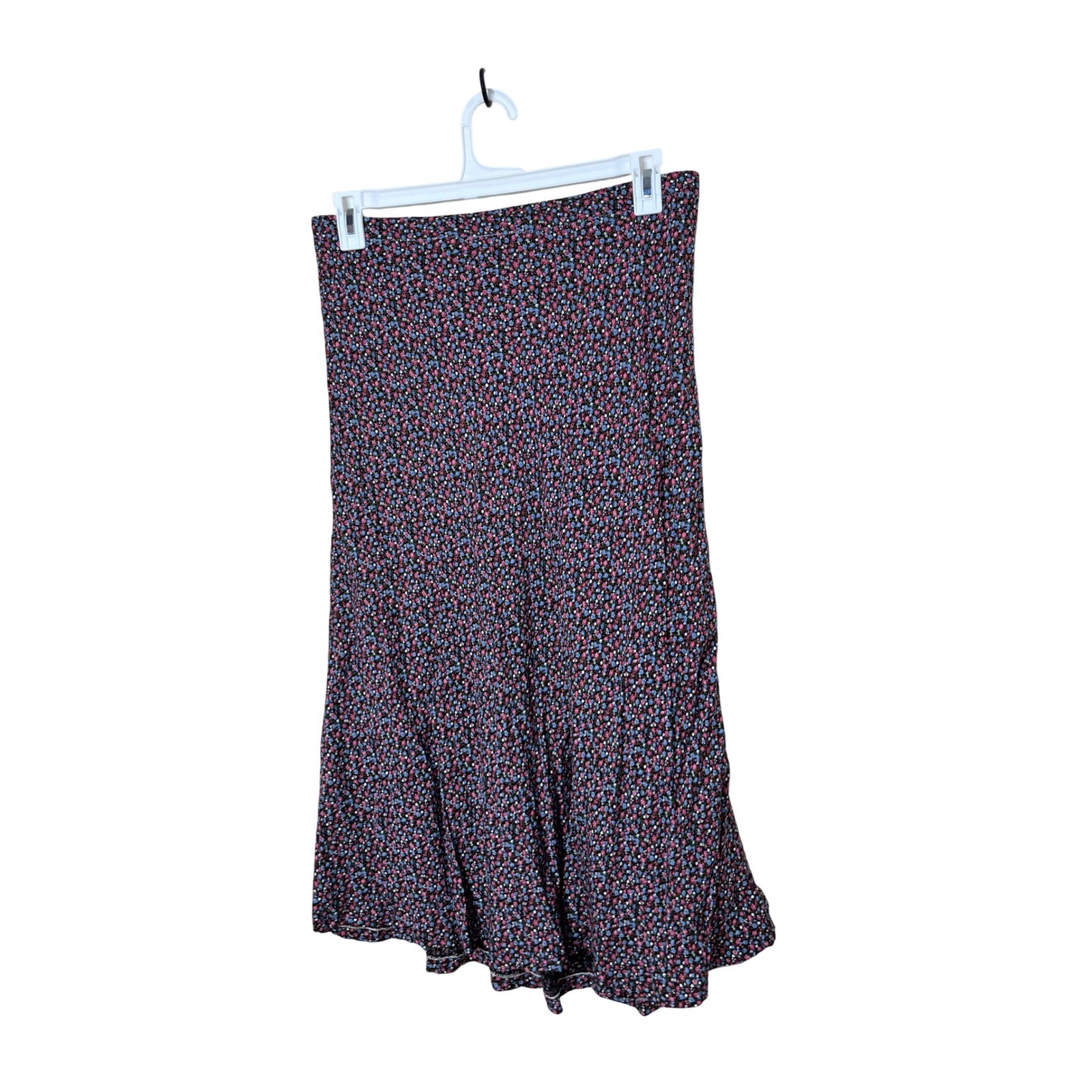 Vintage Mademoiselle Floral Maxi Skirt 90s, 34 inch waist