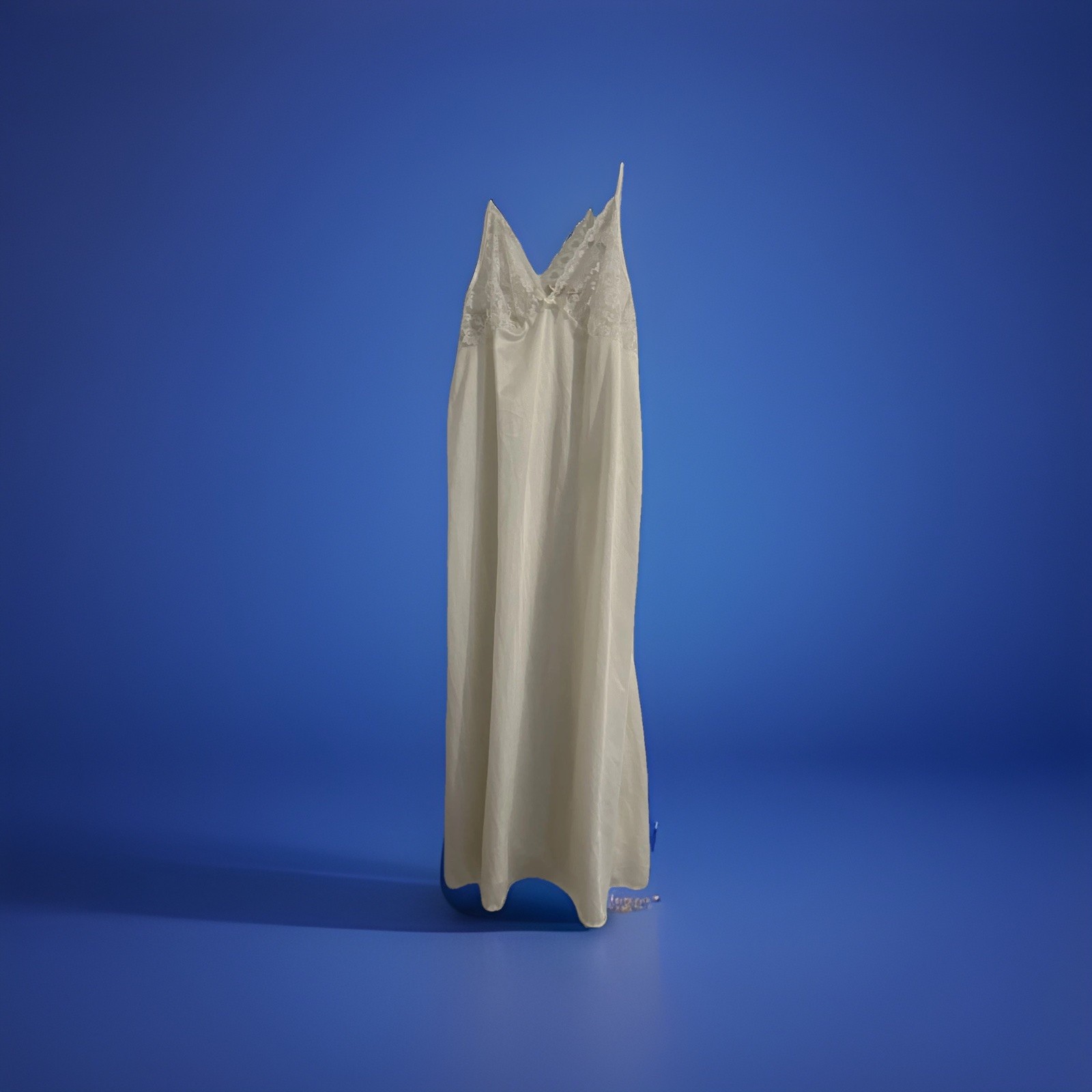 Vtg Cachet Nightgown Peignoir Women Large Nylon Sears Satin Chiffon Lace Bridal