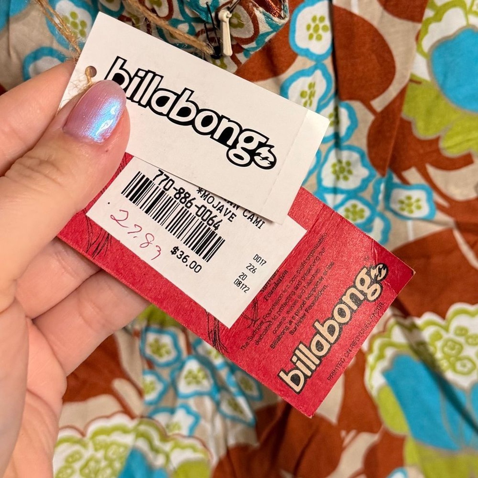 NWT VTG Y2K RARE Billabong Tie Strap Tank