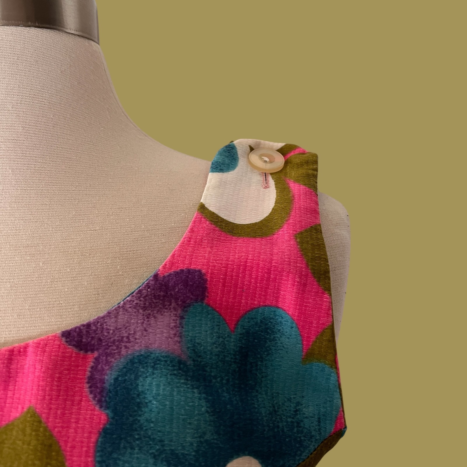 Vintage 60s Hawaiian Dress : Aloha Authentic Hawaiian, Tiki, Luau, Mini
