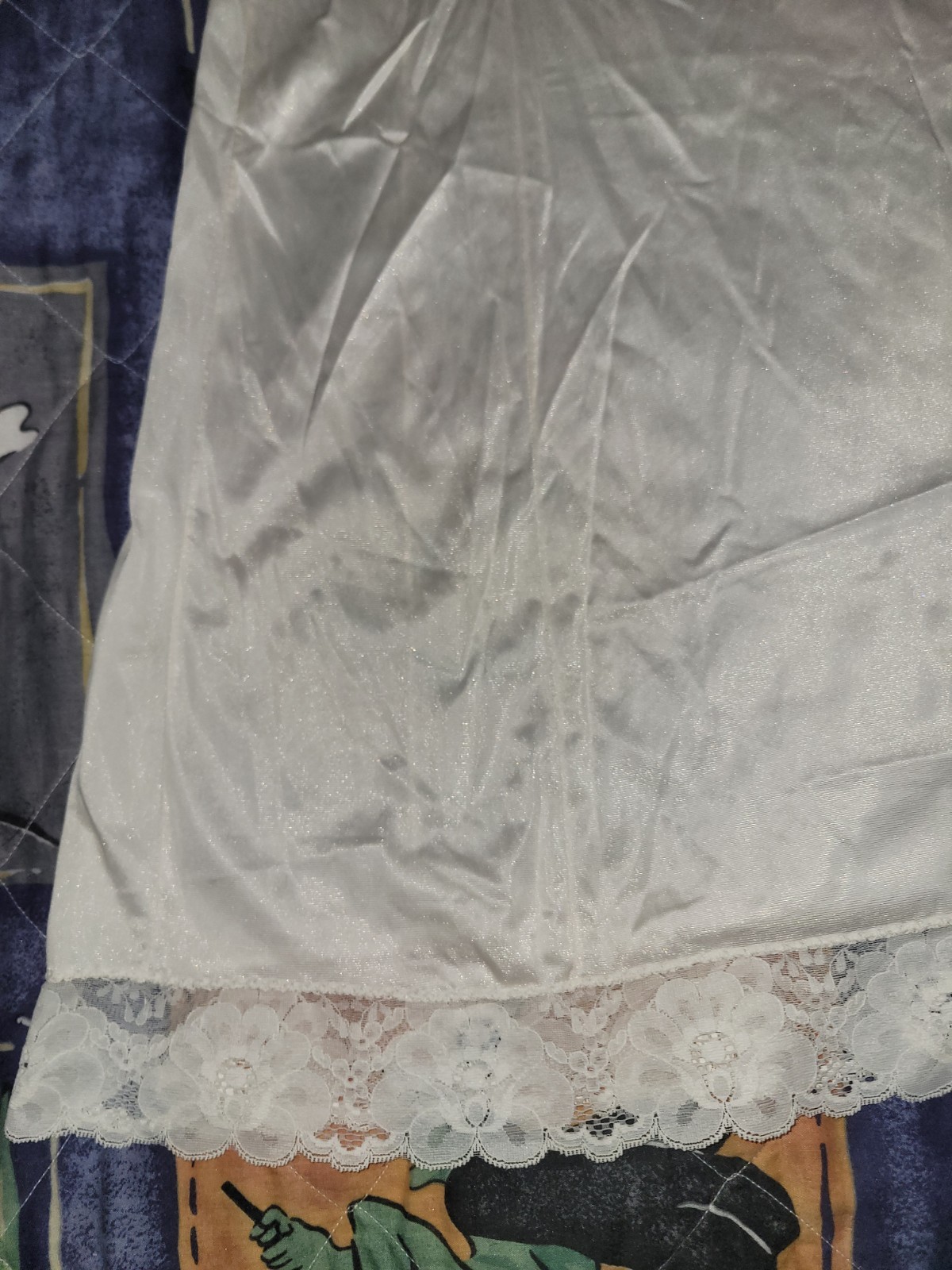 Velrose Full Slip Gown Ivory Lace Vintage Women’s Size 36