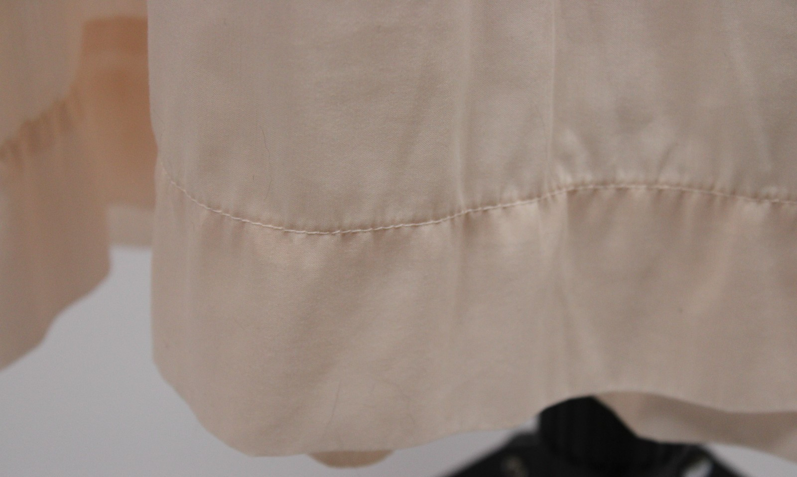 Vintage Pink Long Nightgown Victorian Long Sleeve Sz S Lace Trim, 53” Length