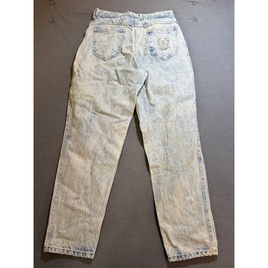 PS Gitano Vintage Acid Wash Jeans High Waist Tapered Leg Denim Retro 90s 30X28