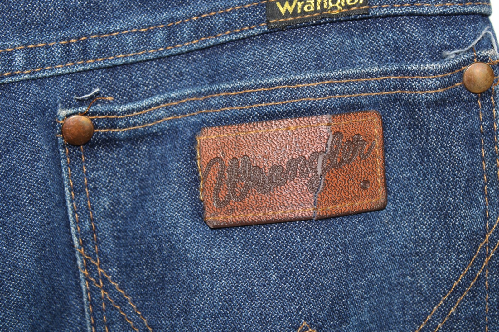 VTG 70s-80s Wrangler No Fault Jeans 936 Straight Leg Dark Wash W-30″Inseam 28.5″