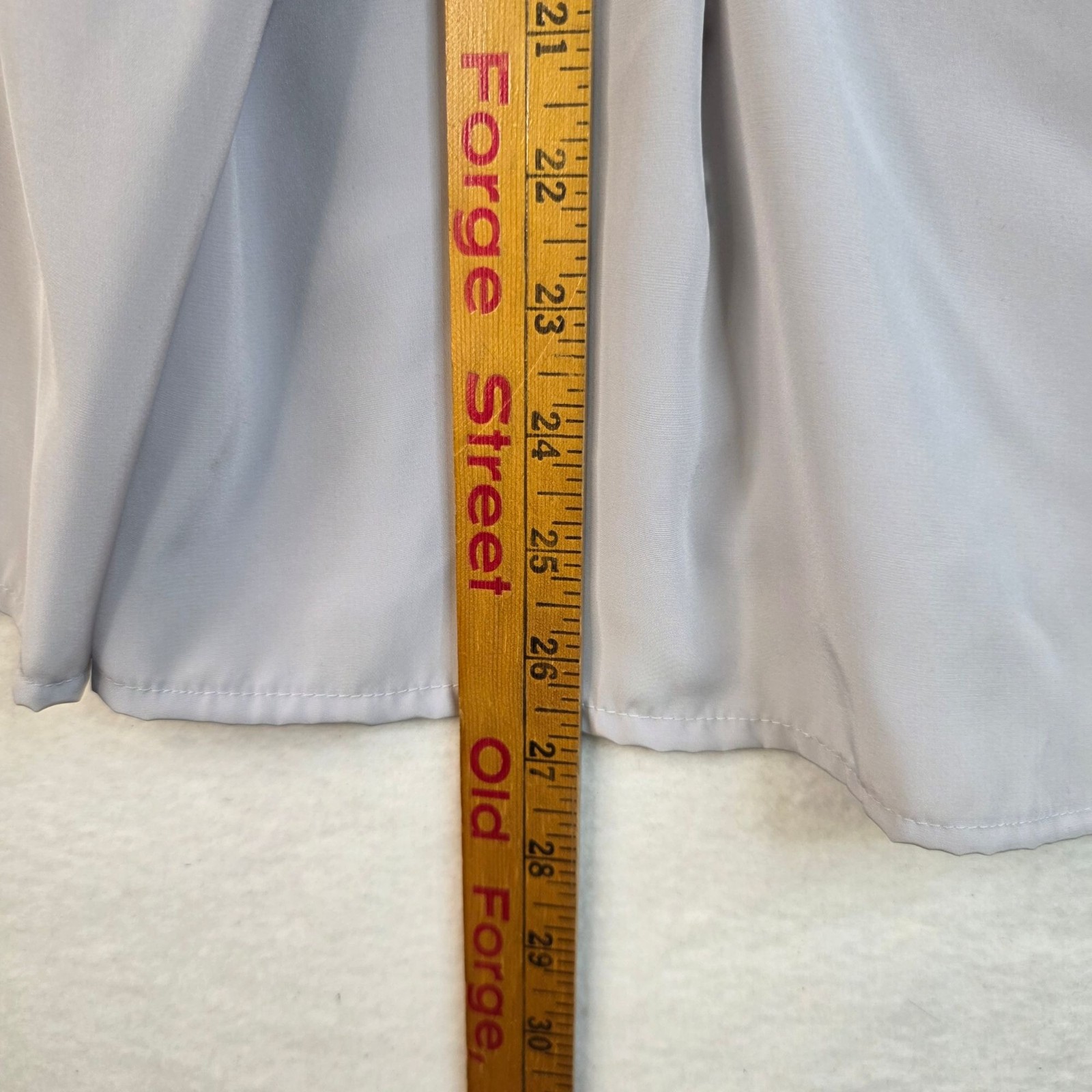 Vintage 80s Gailord Matisse Crepe De Chine Blouse 16 Dove Grey Pleated Feminine