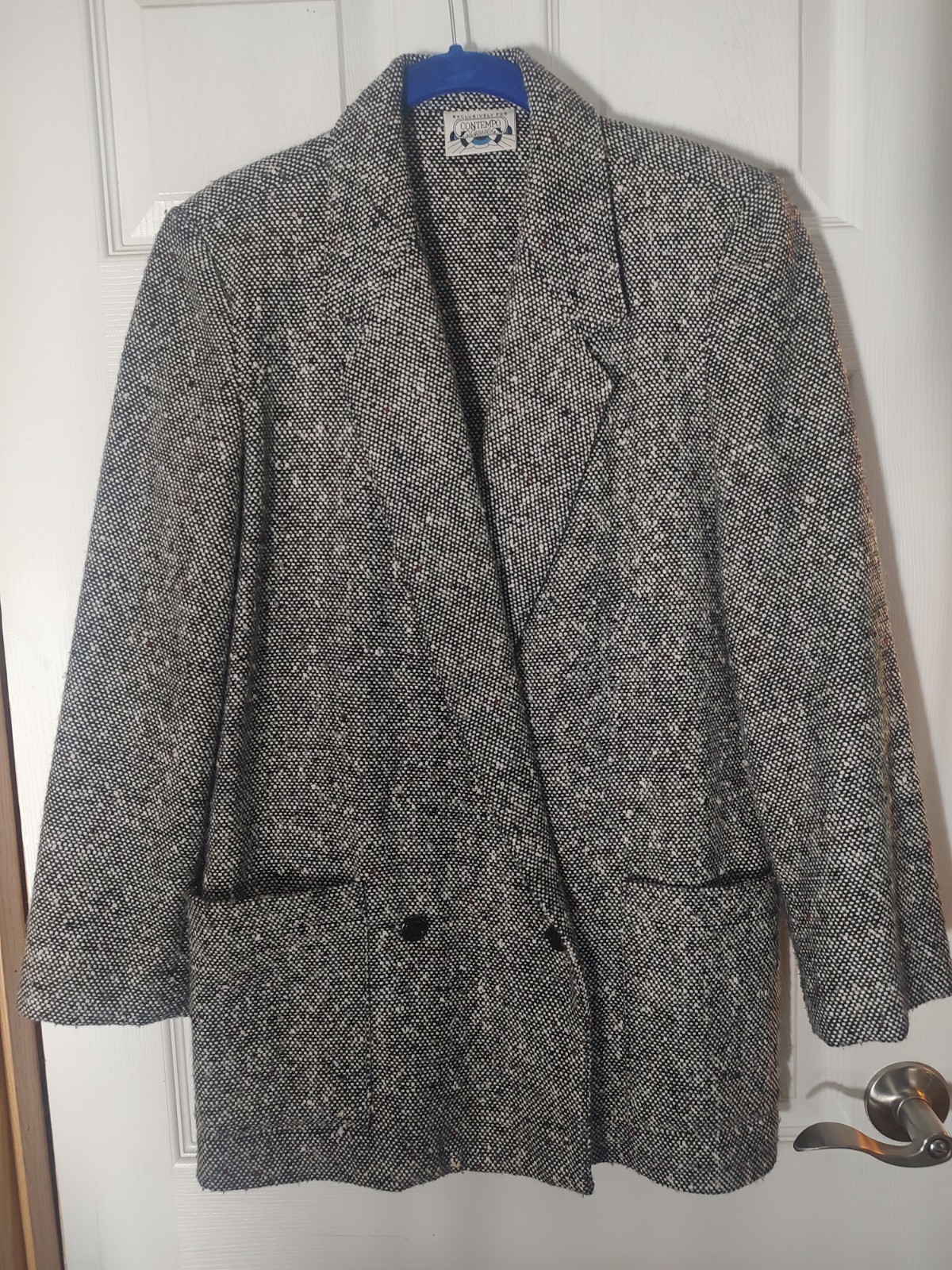 Vintage 80s Contempo Casuals 2 Button Front Suit Coat Women’s Size Medium
