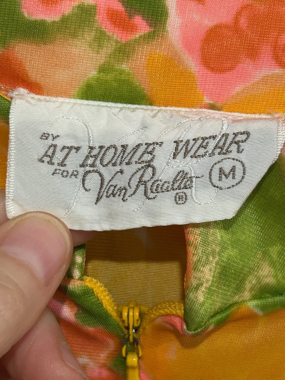 Vintage At Home Wear Van Raalte Sash Belt Floral Maxi Dress Size Medium Boho