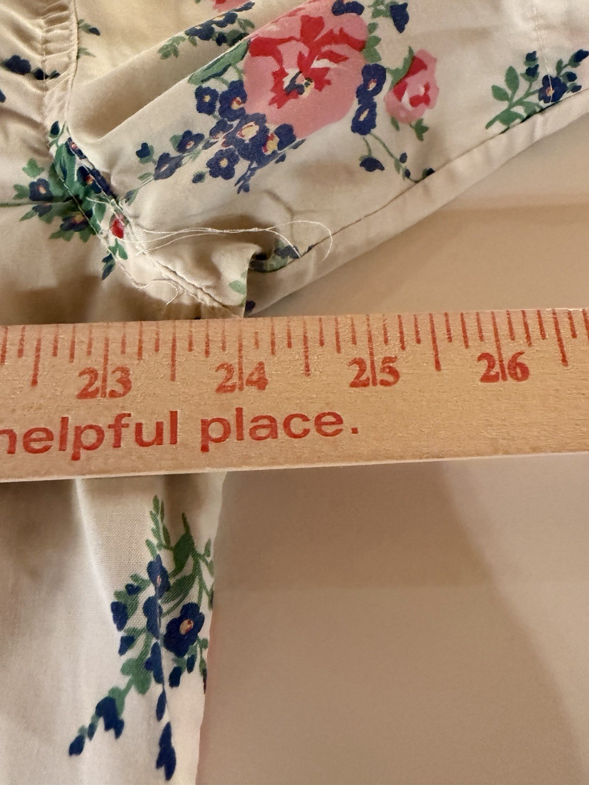 Vintage 80s Liz Thomas white floral cottagecore indie retro preppy camp shirt XL