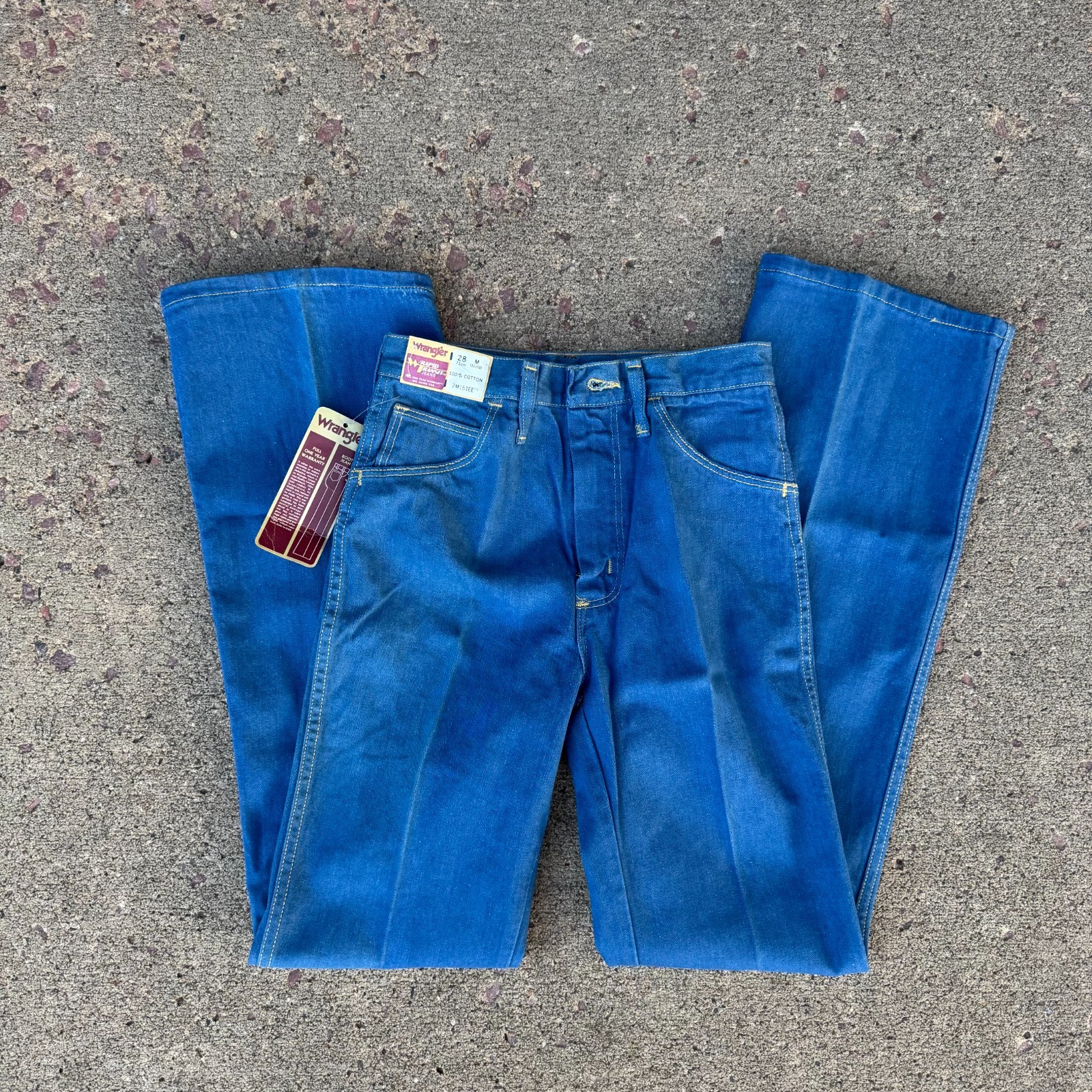 Vintage NOS Wrangler Rapid Transit Jeans USA Boot Cut 28 Womens 7M151EE Tags