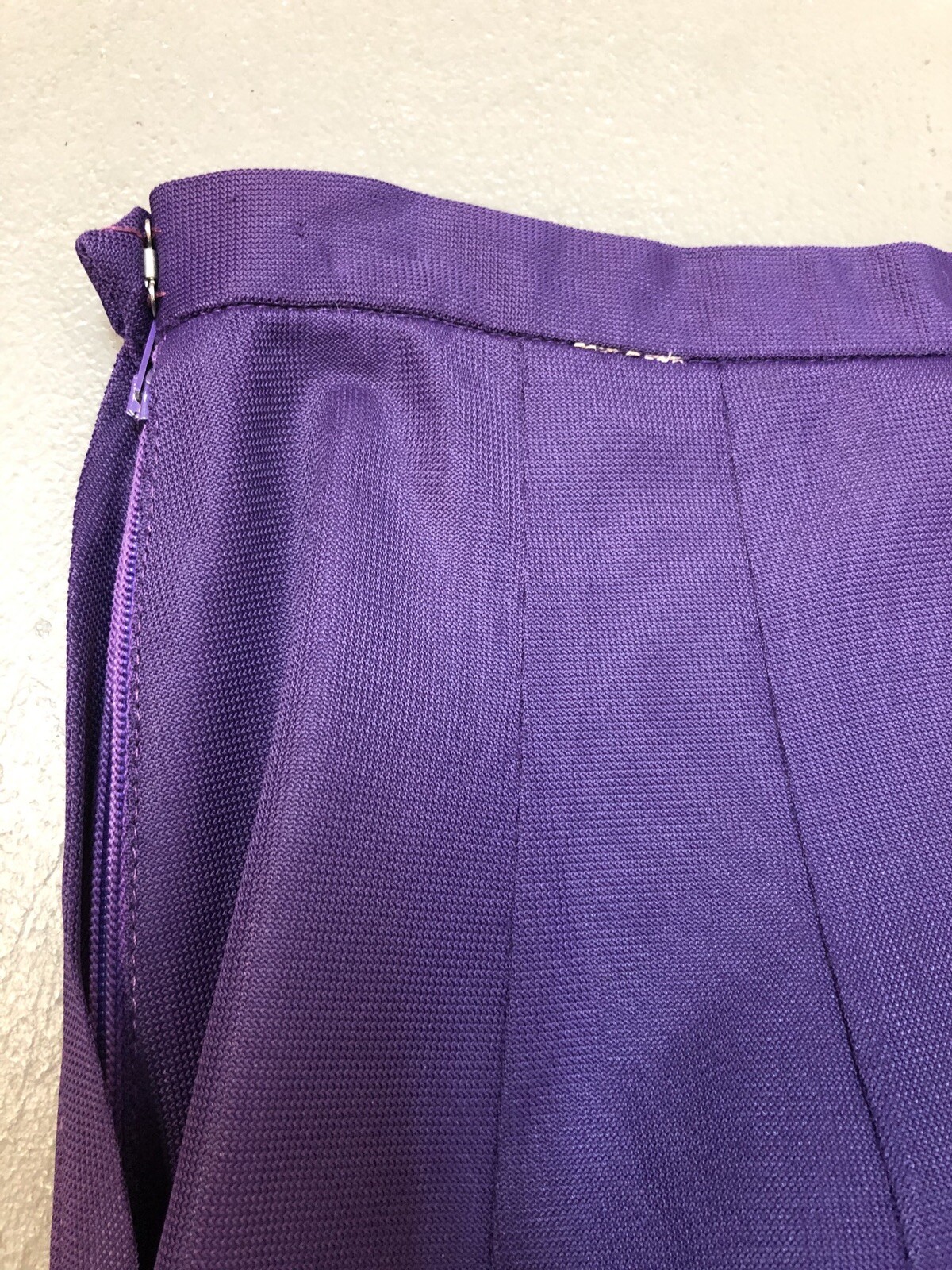 Vintage 1960s Purple Jersey Pencil Skirt Majestic 60s Union Made