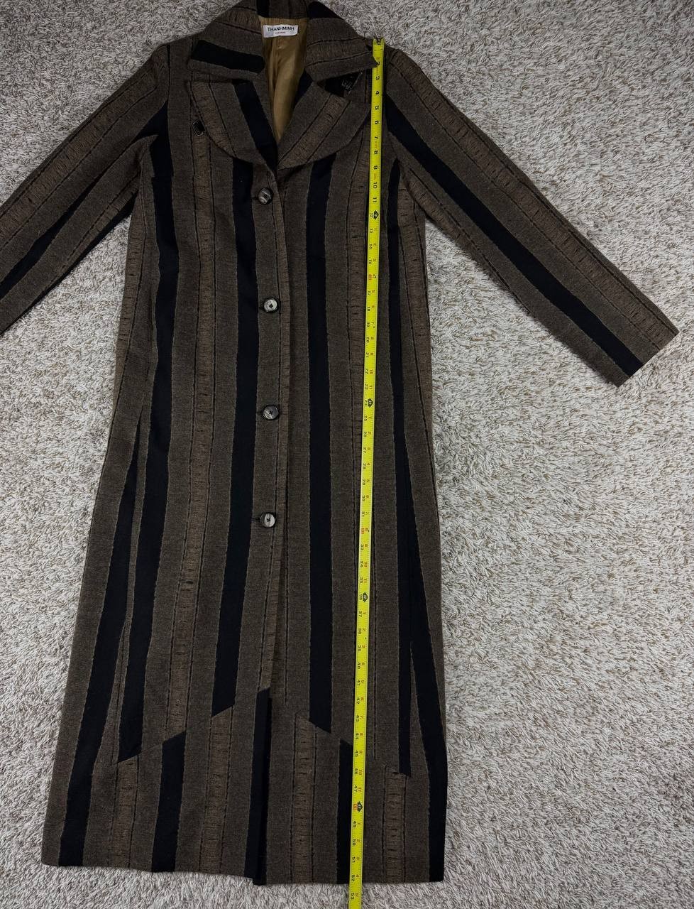 Vintage 90s THANHMINH Cologne Avant Garde Long Coat Dress Gothic Jacket