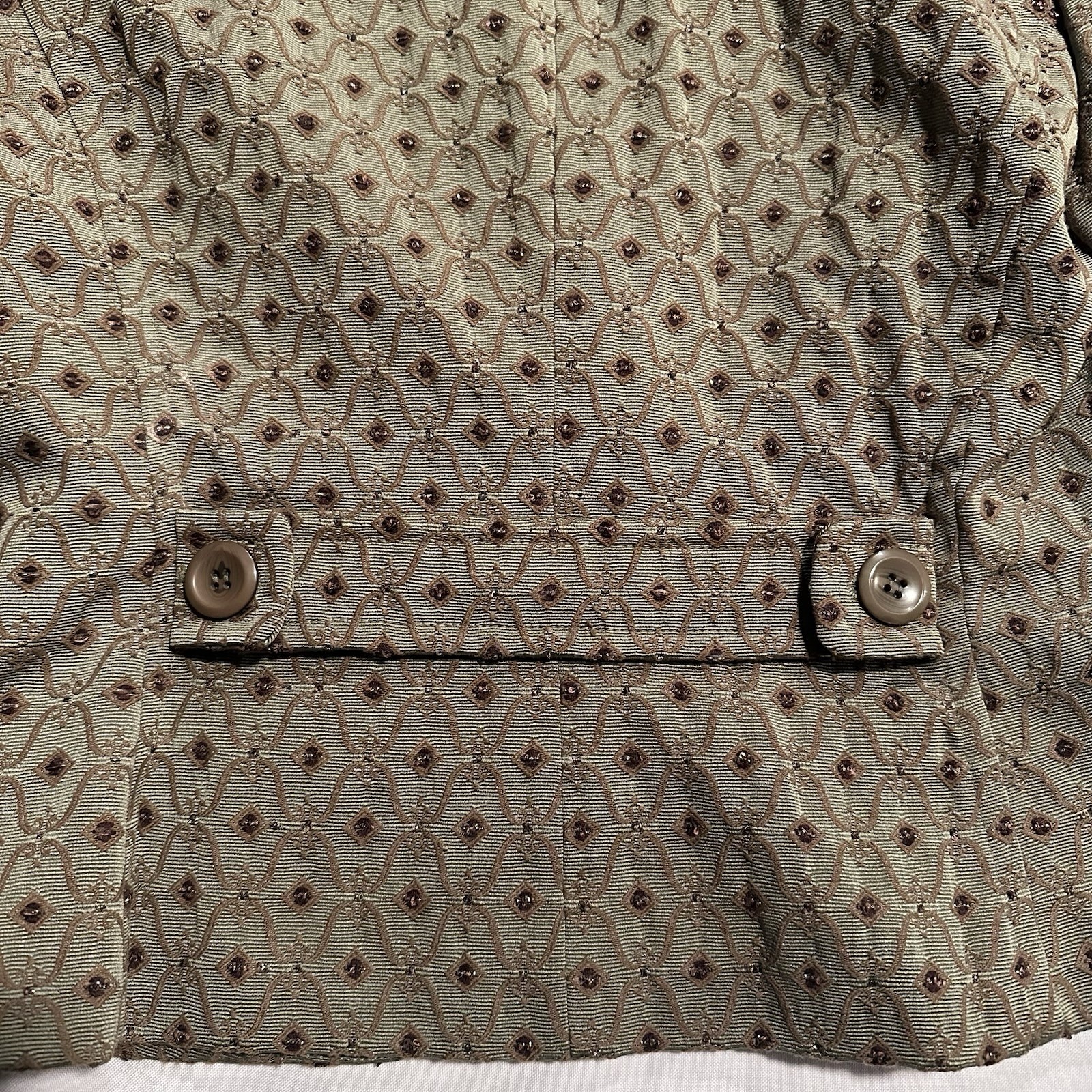 Vintage INSIGHT Patterned Blazer Size 10 Structured Career Jacket