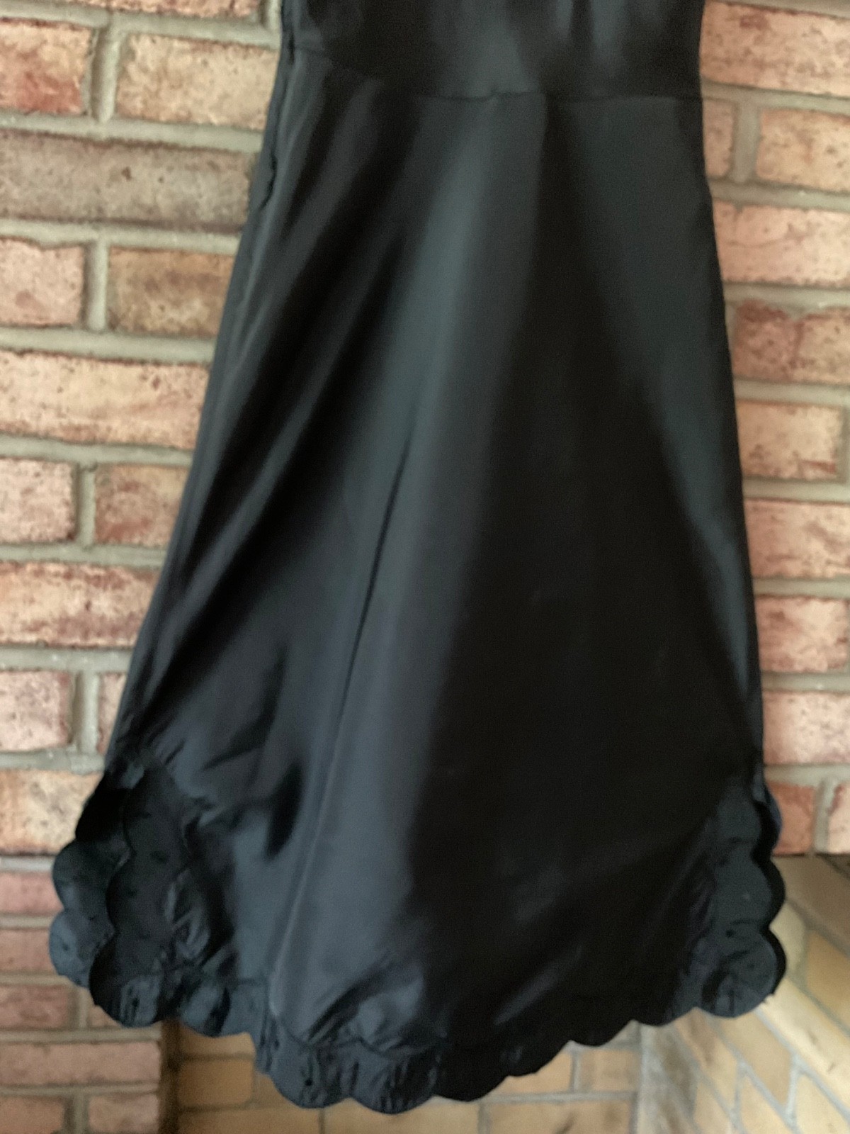 VTG BARBIZON TAFFETA BLEND 'TAFREDDA’ 'CANDIE’ SZ 9 BLACK FULL SLIP MINT UNWORN