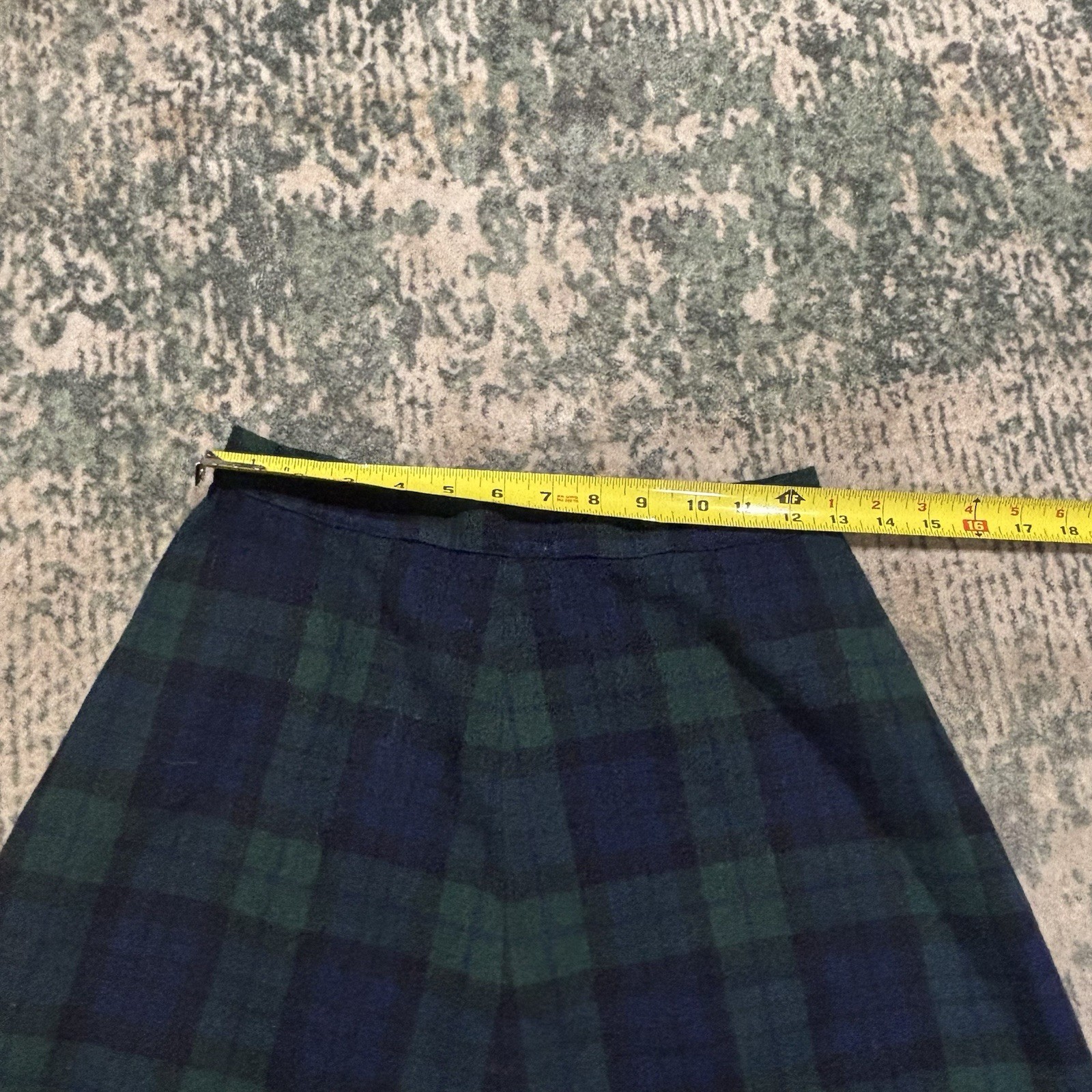 vintage wool plaid skirt Tartan Unbranded
