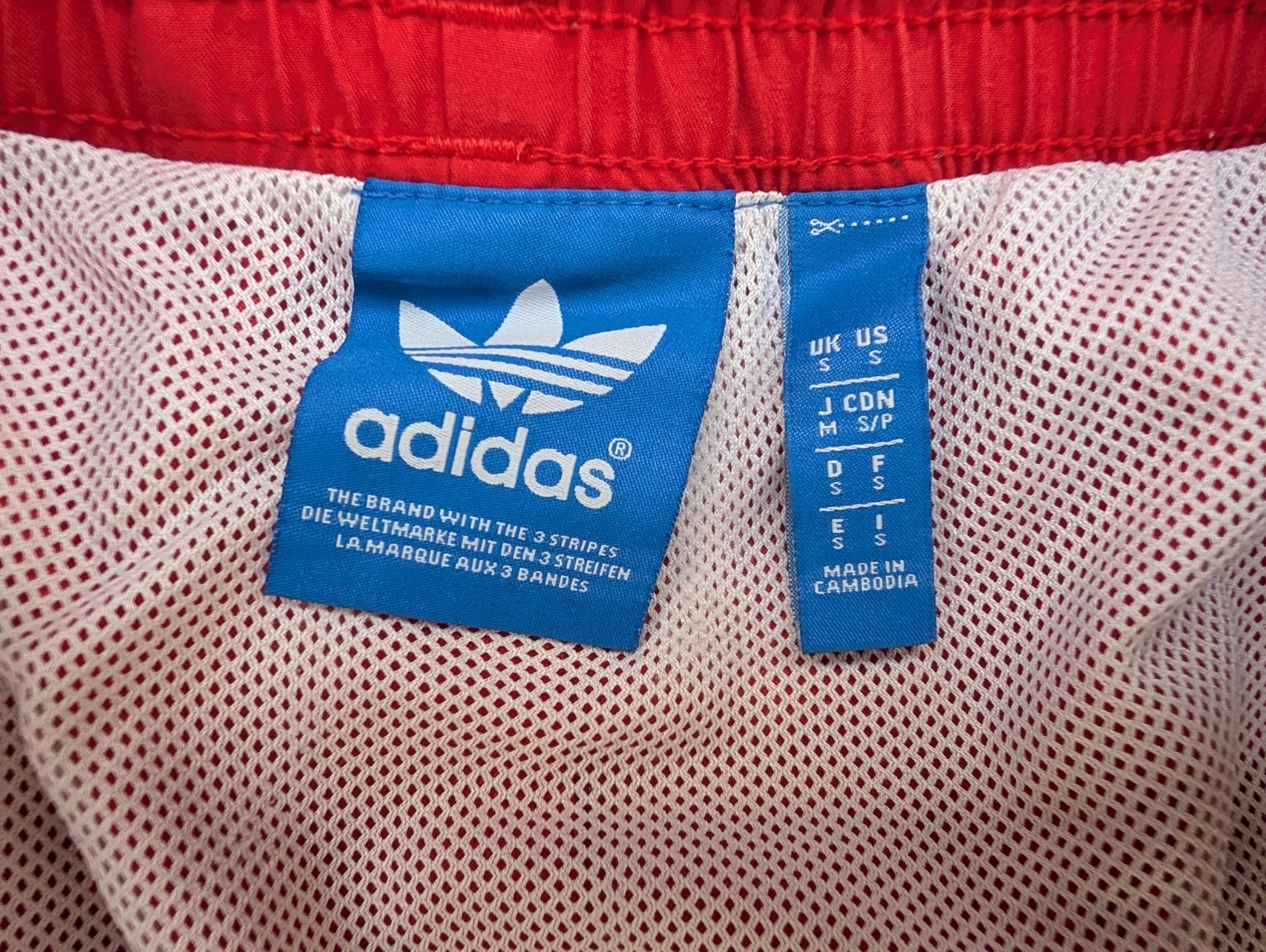 Adidas Sprinter Glanz Womens Shorts S Red Sports Vintage Football Casual Retro
