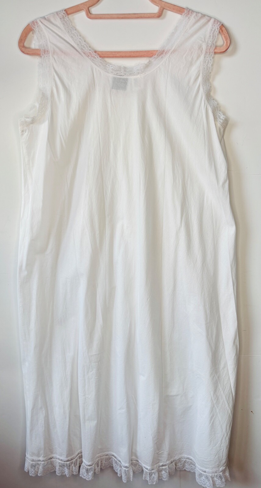 VTG JUDITH RITTER BARBIZON GRANNYCORE WHITE COTTON&LACE ROMANTIC NIGHTGOWN PJ*S