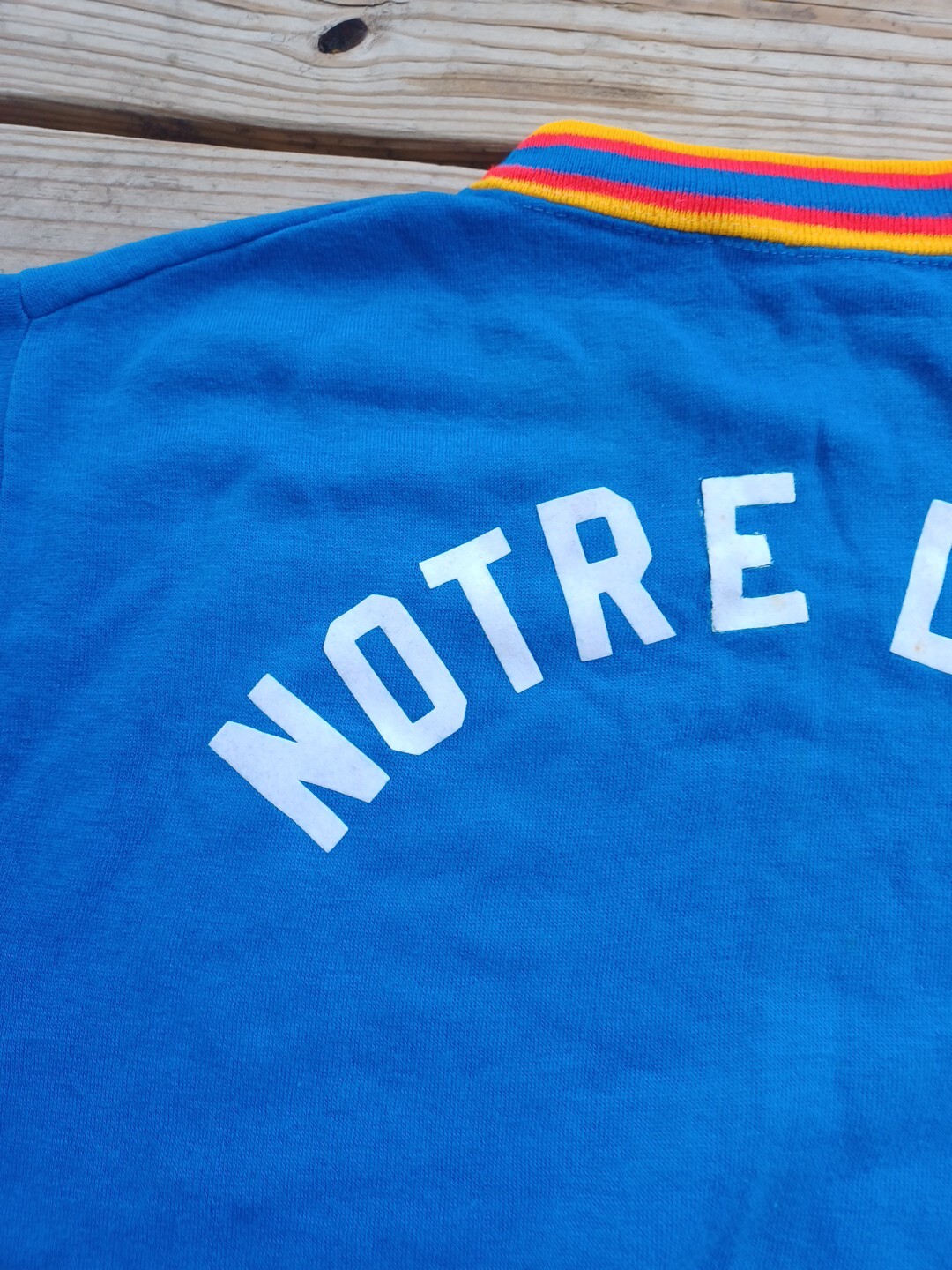 Vtg 60s Shirt Sweatshirt Towncraft Penneys Creslan Acrylic Sz. L ” Notre Dame”