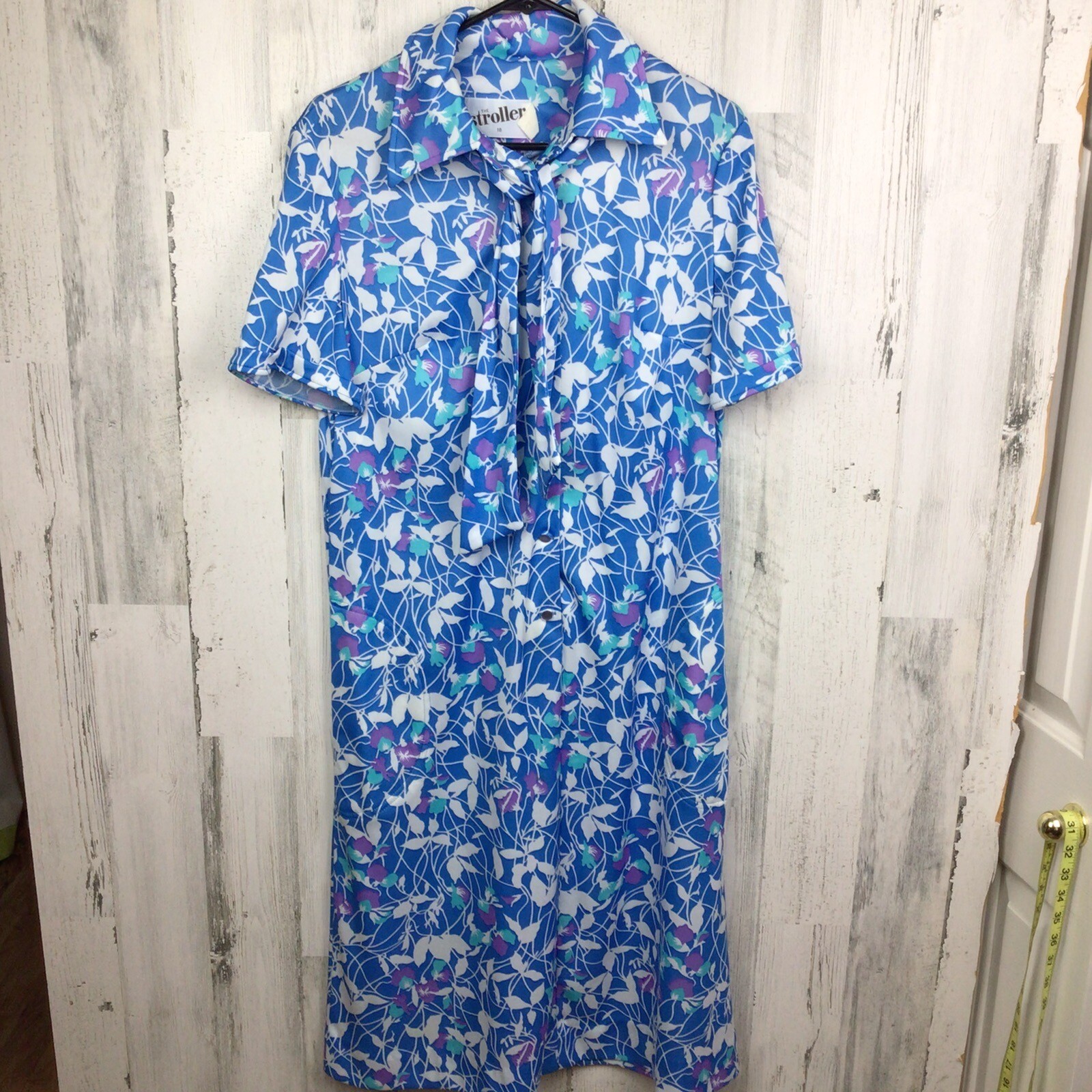 Vintage ‘60s The Stroller A-line Shift Dress Mod Gogo Hippie Retro Floral Pocket