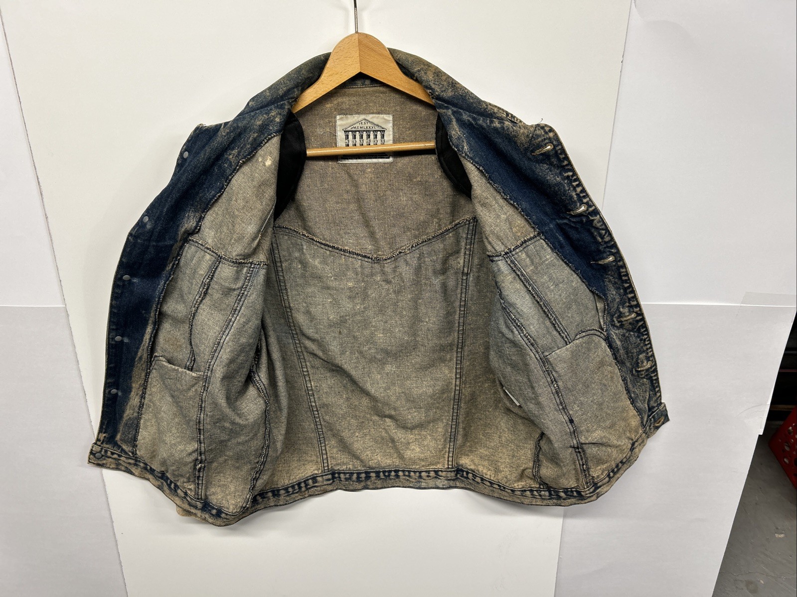 Vintage 70’s 80’s JouJou Denim Fringe Jacket Distressed Grunge Made in USA