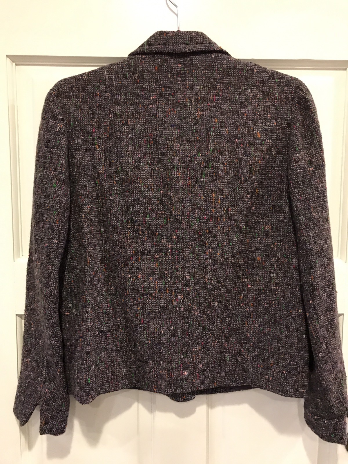 Adele California Purple Multi Color Tweed Jacket Blazer 1950’s Vintage Button