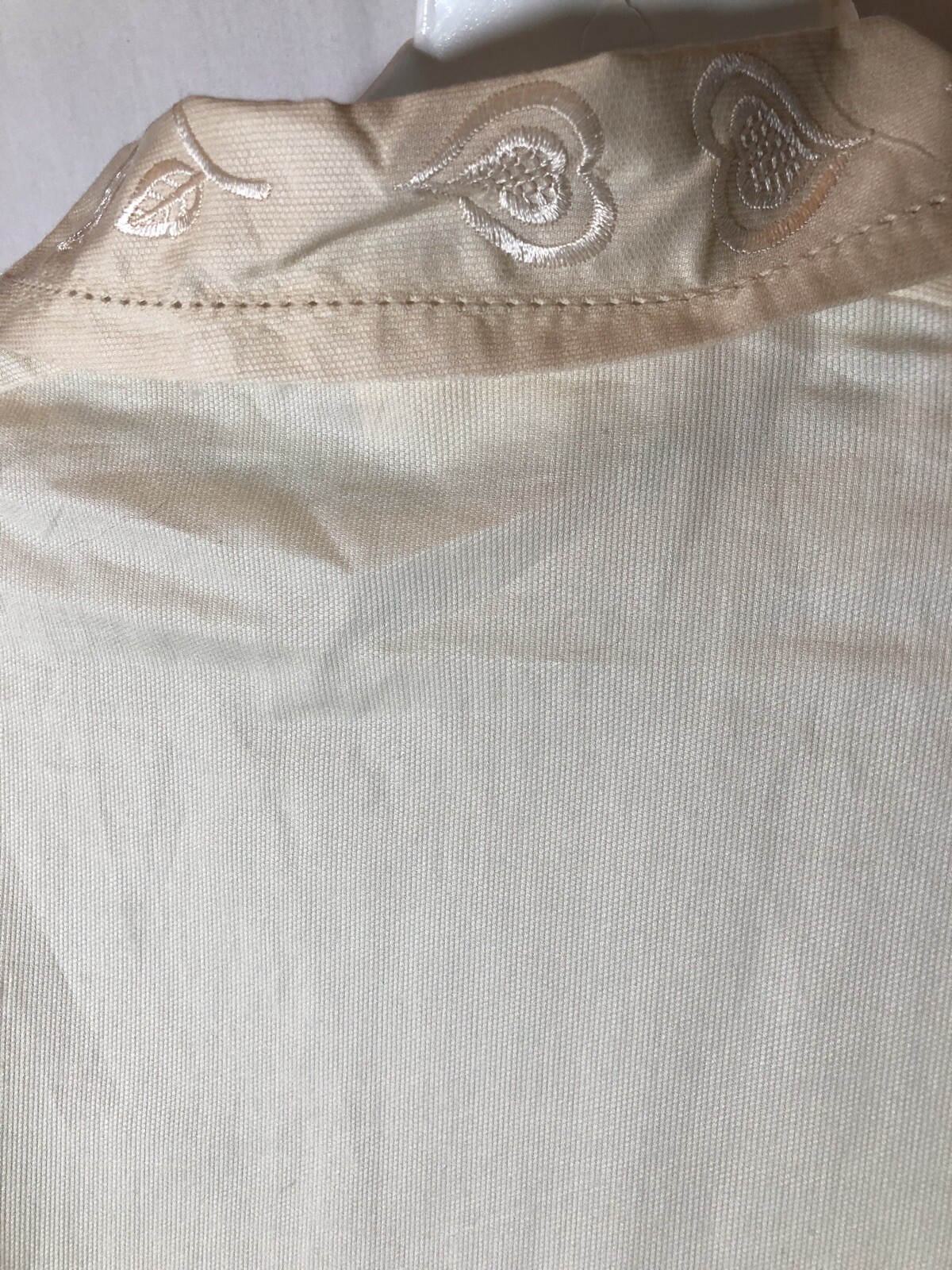 vintage halston iii blouse cream top Cream Floral High End Designer