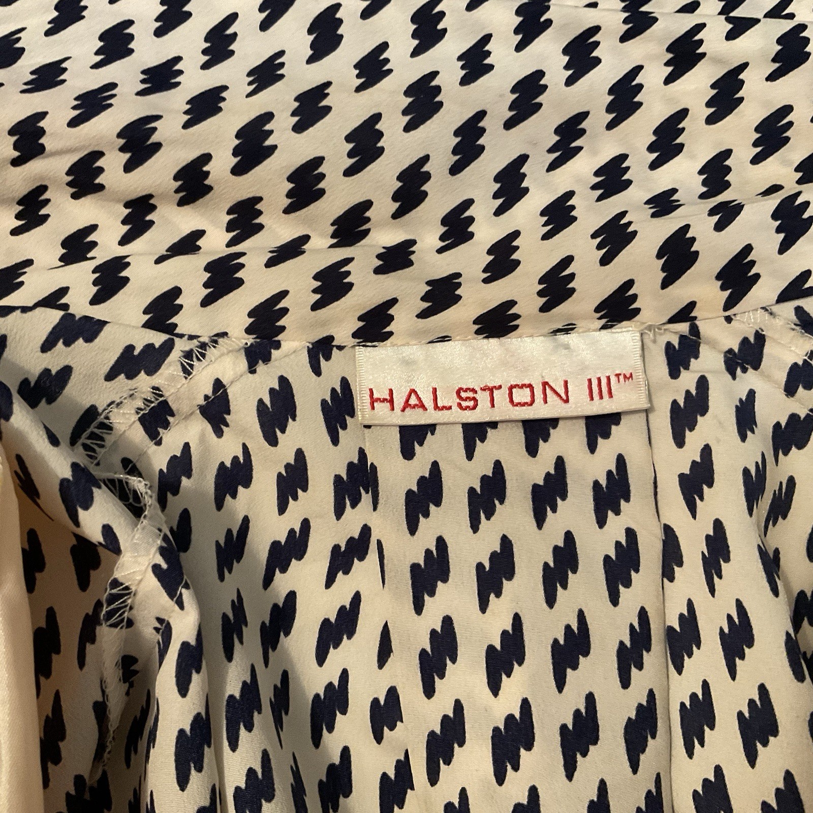 Vintage 1980’s Halston III Skirt Suit in Black And White – Size 10 Shoulder Pads